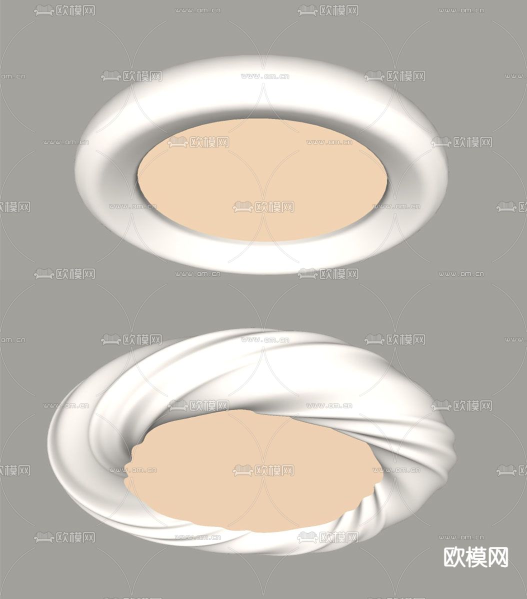 吸顶灯su模型下载（渲染图2）