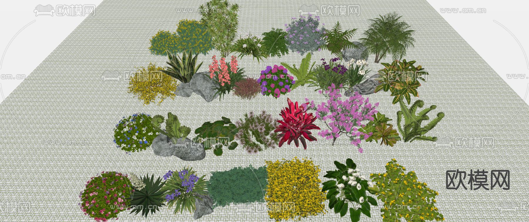 景观植物 灌木球su模型下载（渲染图3）