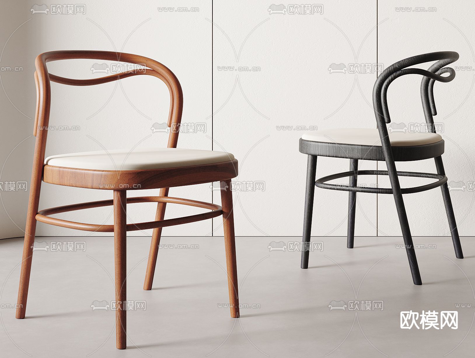 现代椅子 餐椅3d模型下载