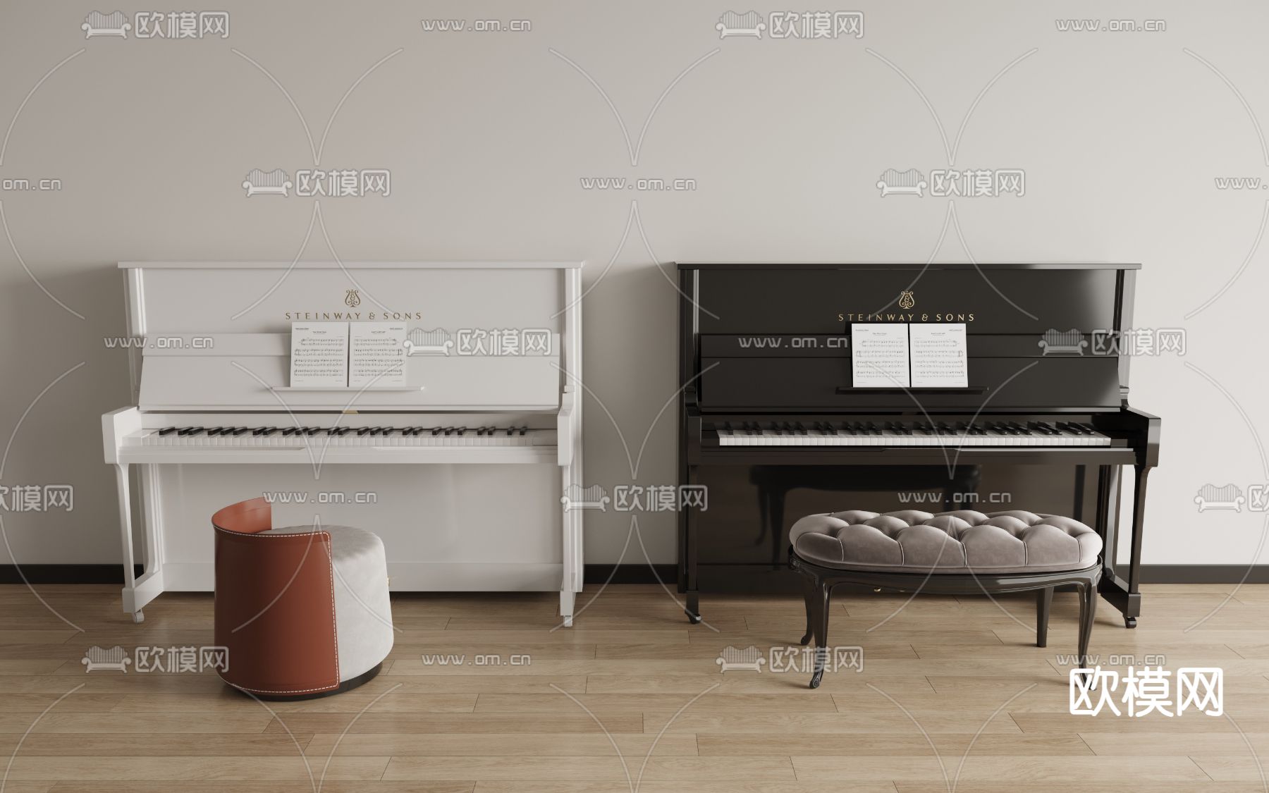 钢琴3d模型下载