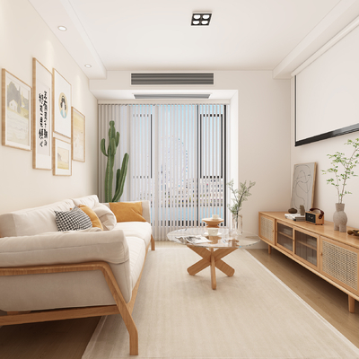  北欧单身公寓su模型 