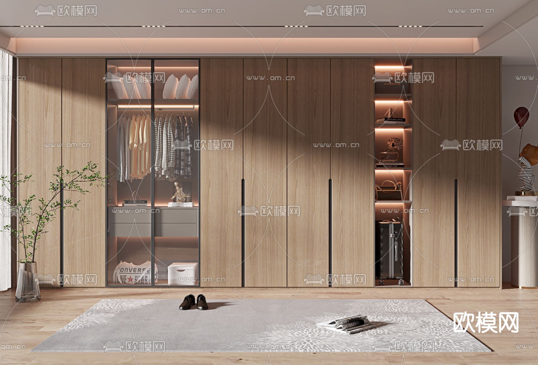 衣柜 衣橱3d模型下载