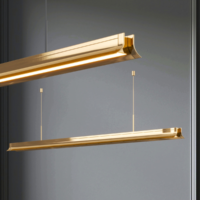  办公吊灯su模型 