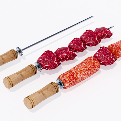  现代烤牛肉串su模型 