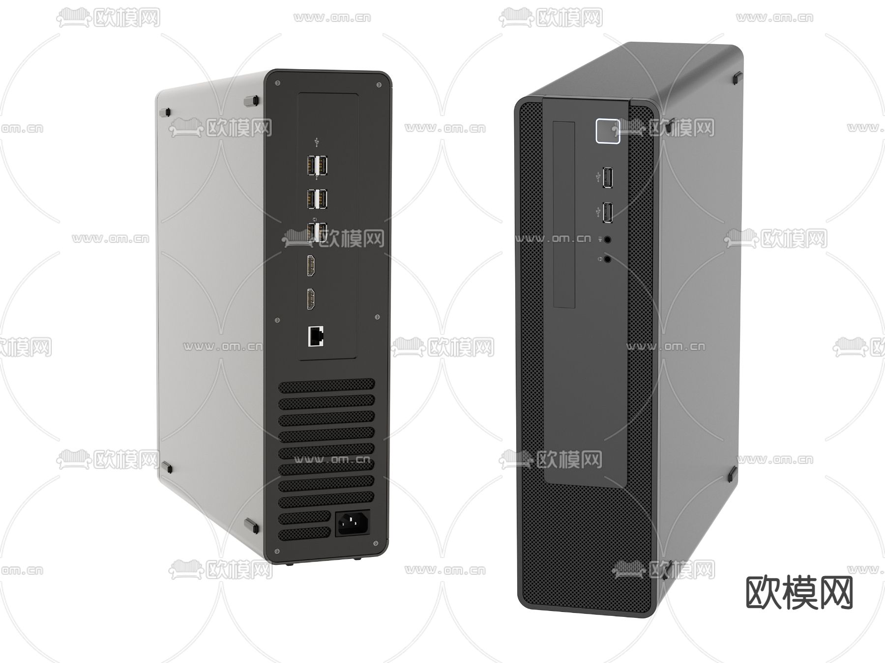 电脑主机箱su模型下载（渲染图1）