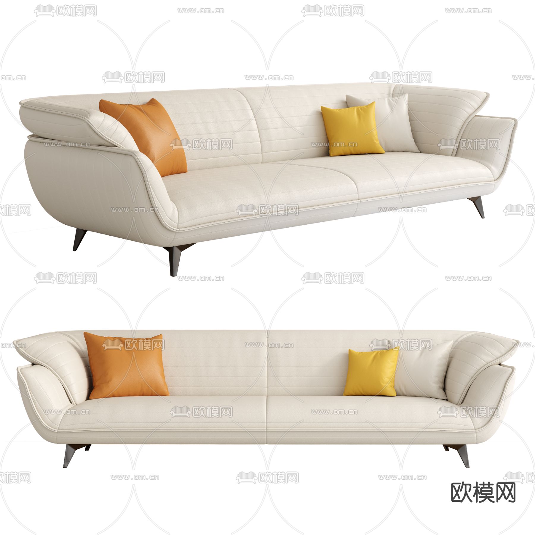 双人沙发3d模型下载