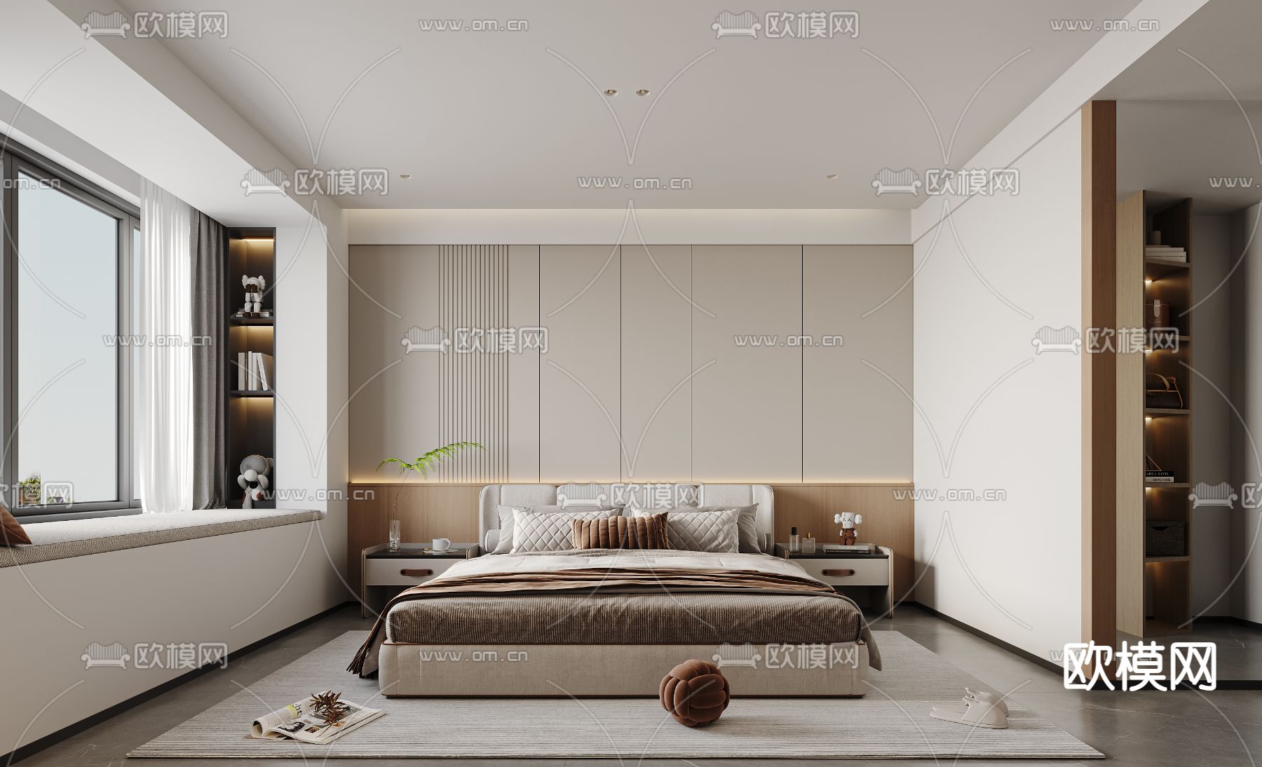 卧室 主卧3d模型下载