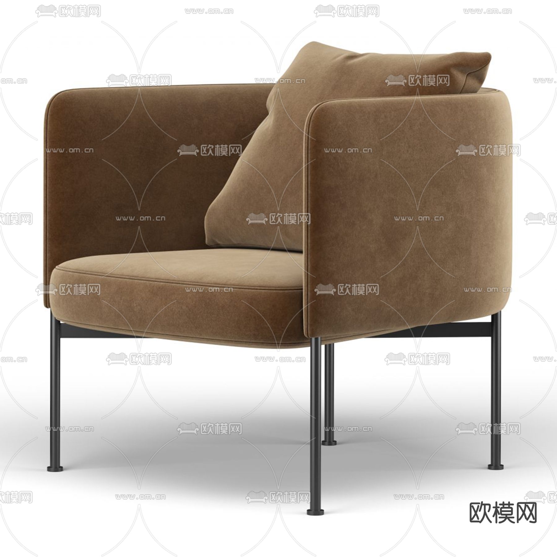 Cassina 椅子 休闲椅3d模型下载（渲染图3）
