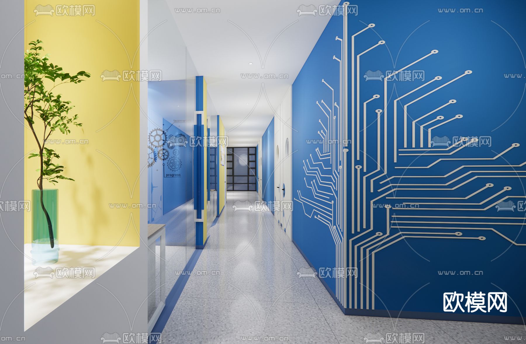 教育科技培训su模型下载（渲染图4）