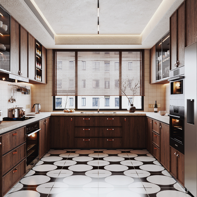  侘寂风厨房su模型 