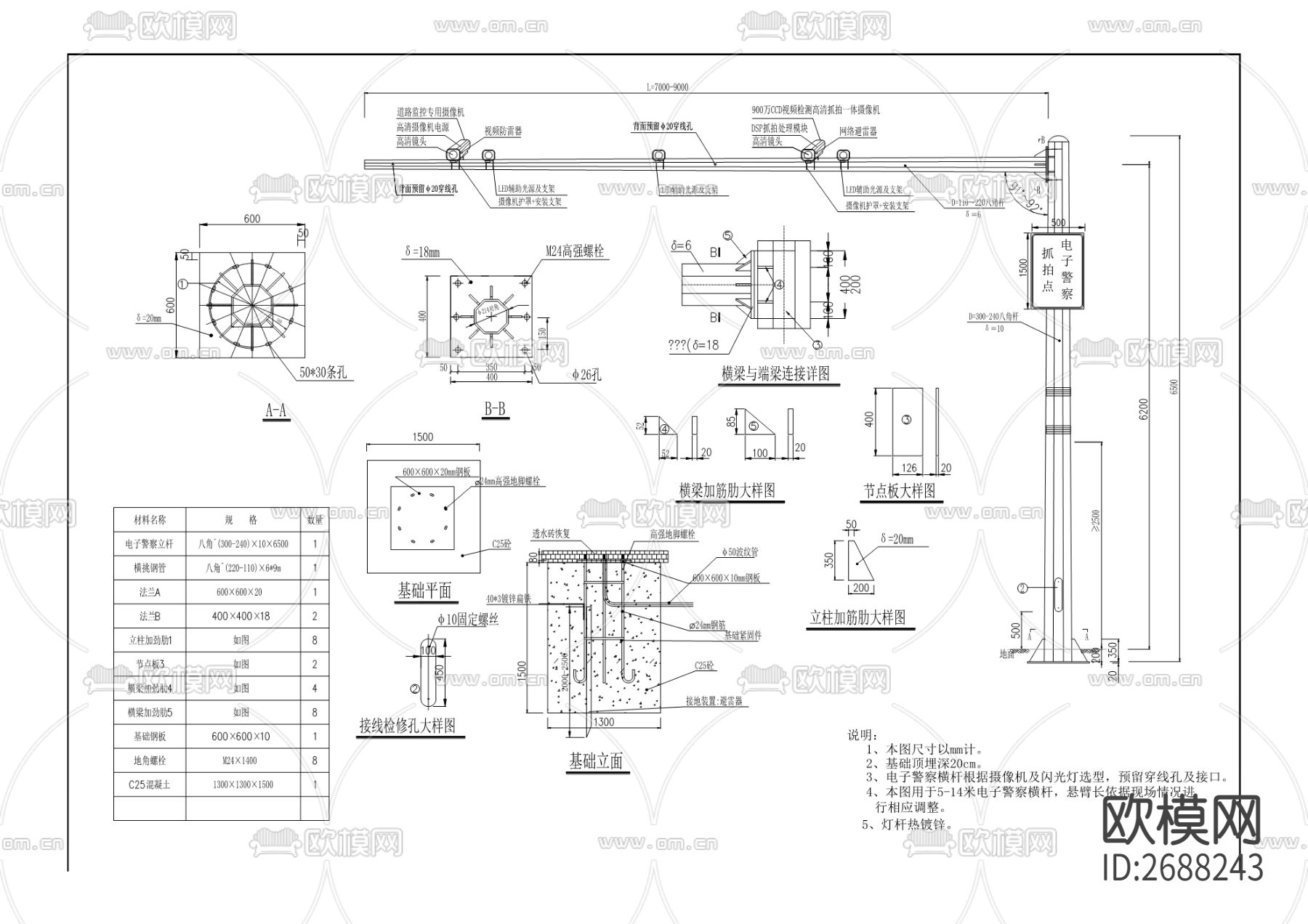 市政道路cad施工图下载（渲染图1）