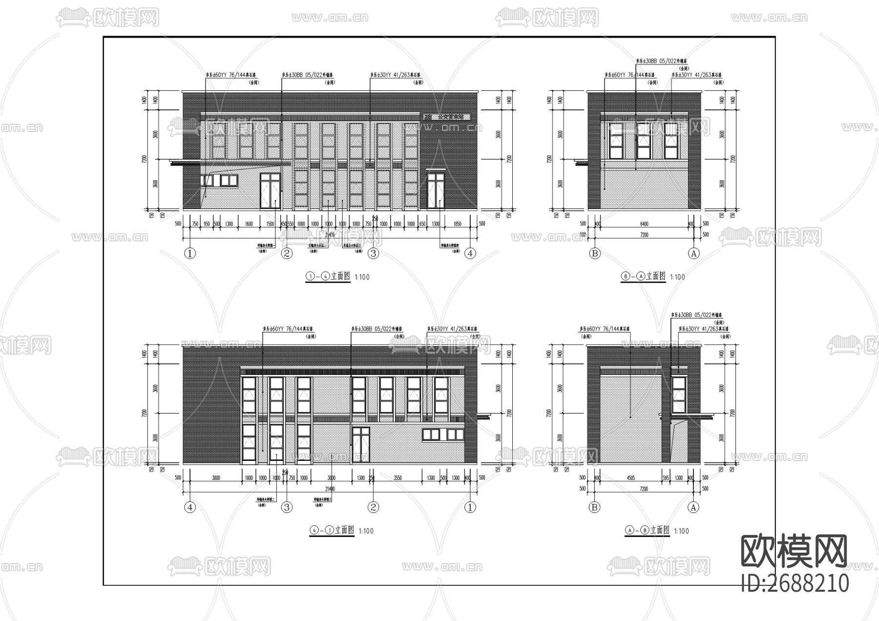 公交站cad施工图下载（渲染图4）