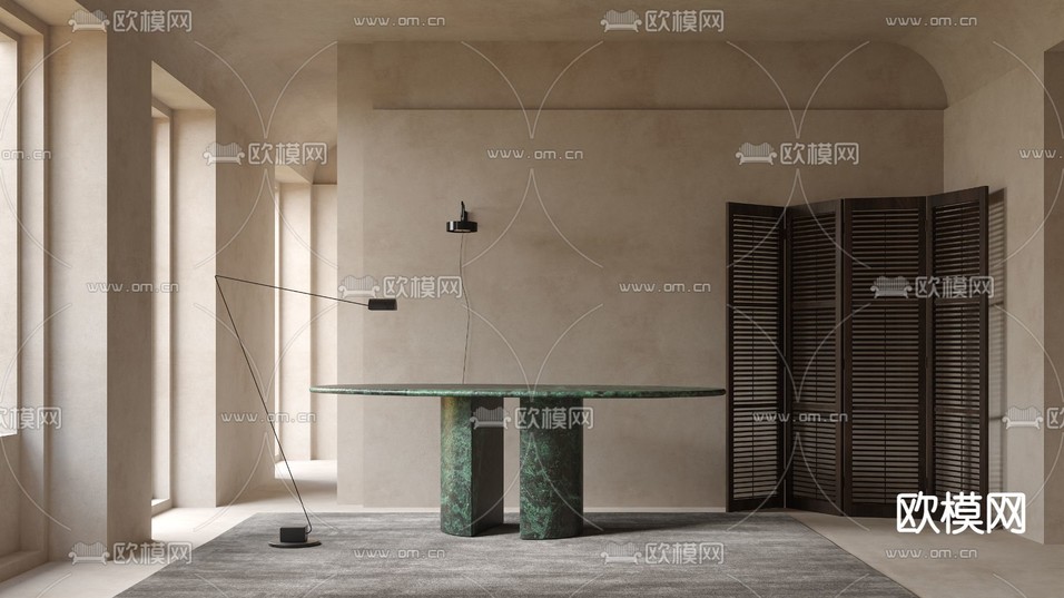 Cappellini餐桌 餐台3d模型下载