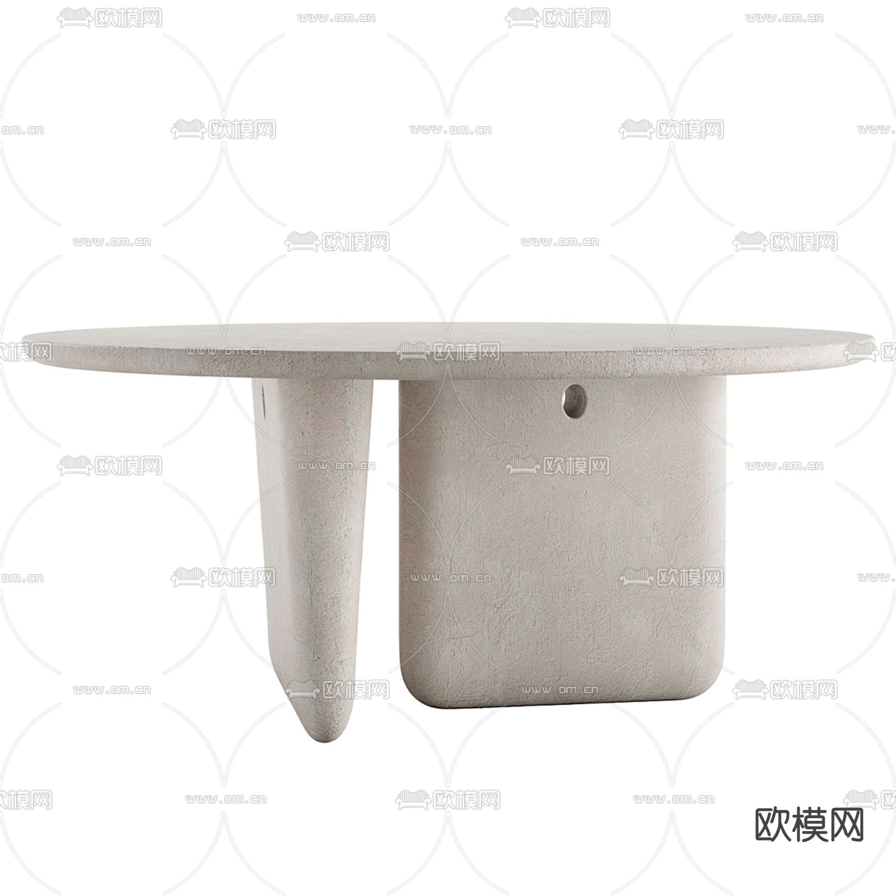 B&B 侘寂风餐桌3d模型下载（渲染图3）