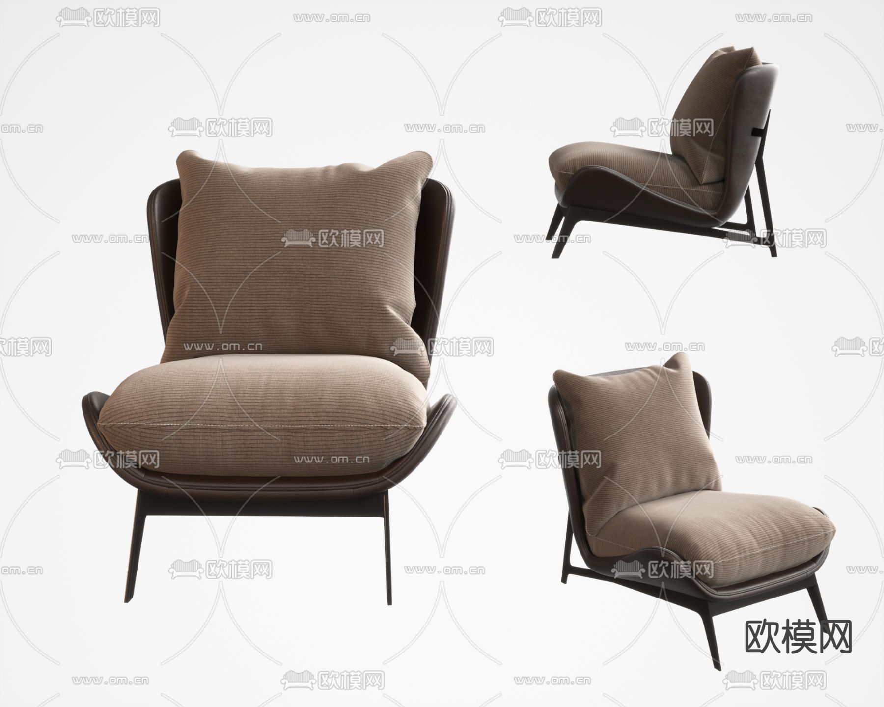 北欧椅子 休闲椅3d模型下载