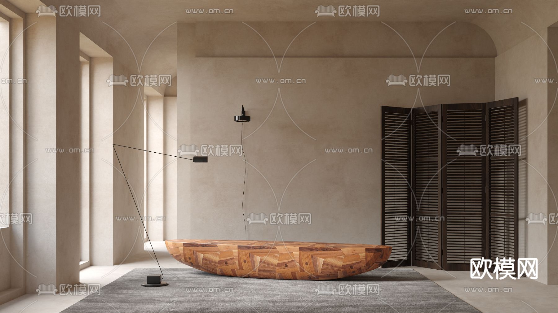 Cappellini 侘寂风茶几3d模型下载