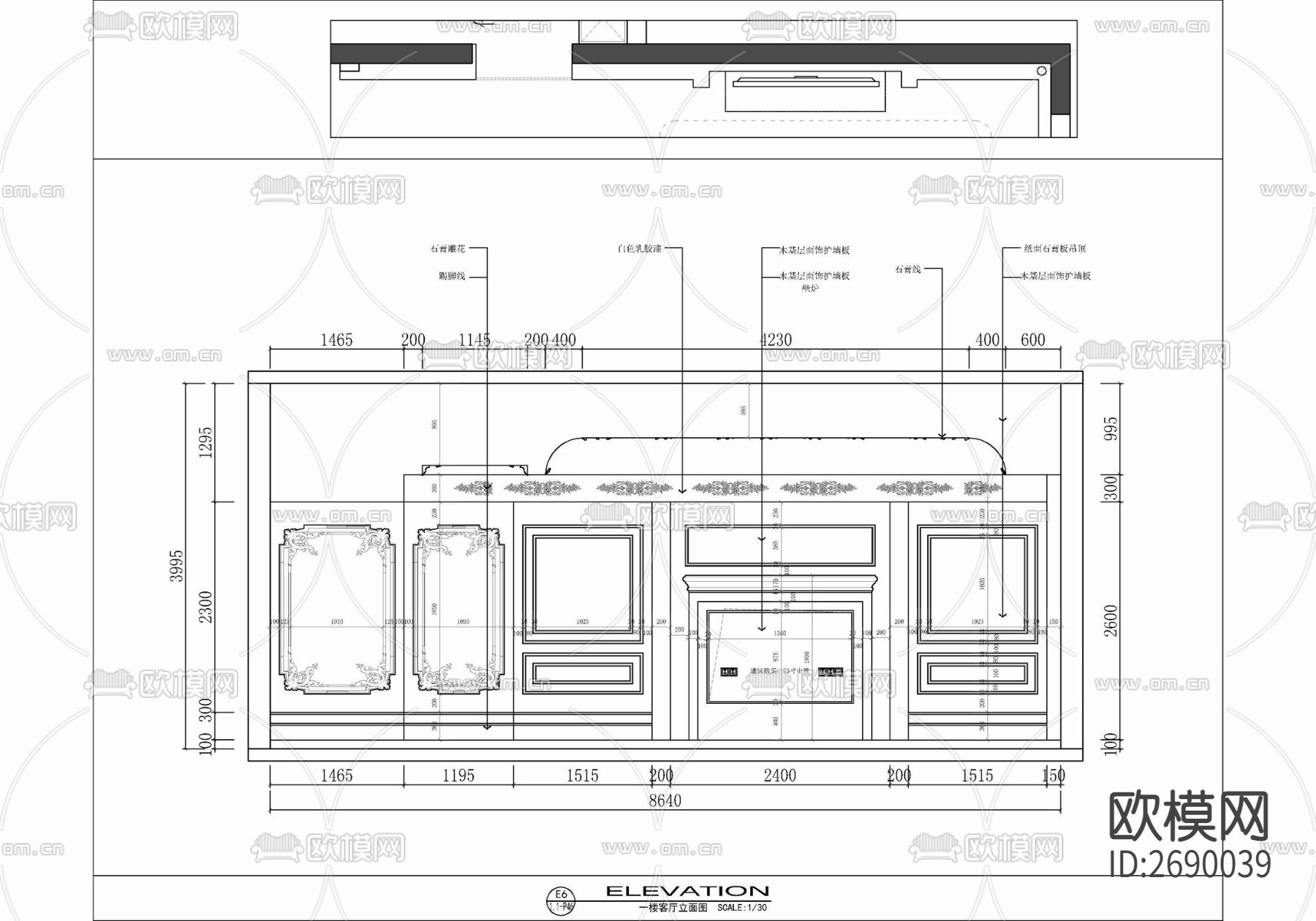 三层别墅室内cad施工图下载（渲染图9）