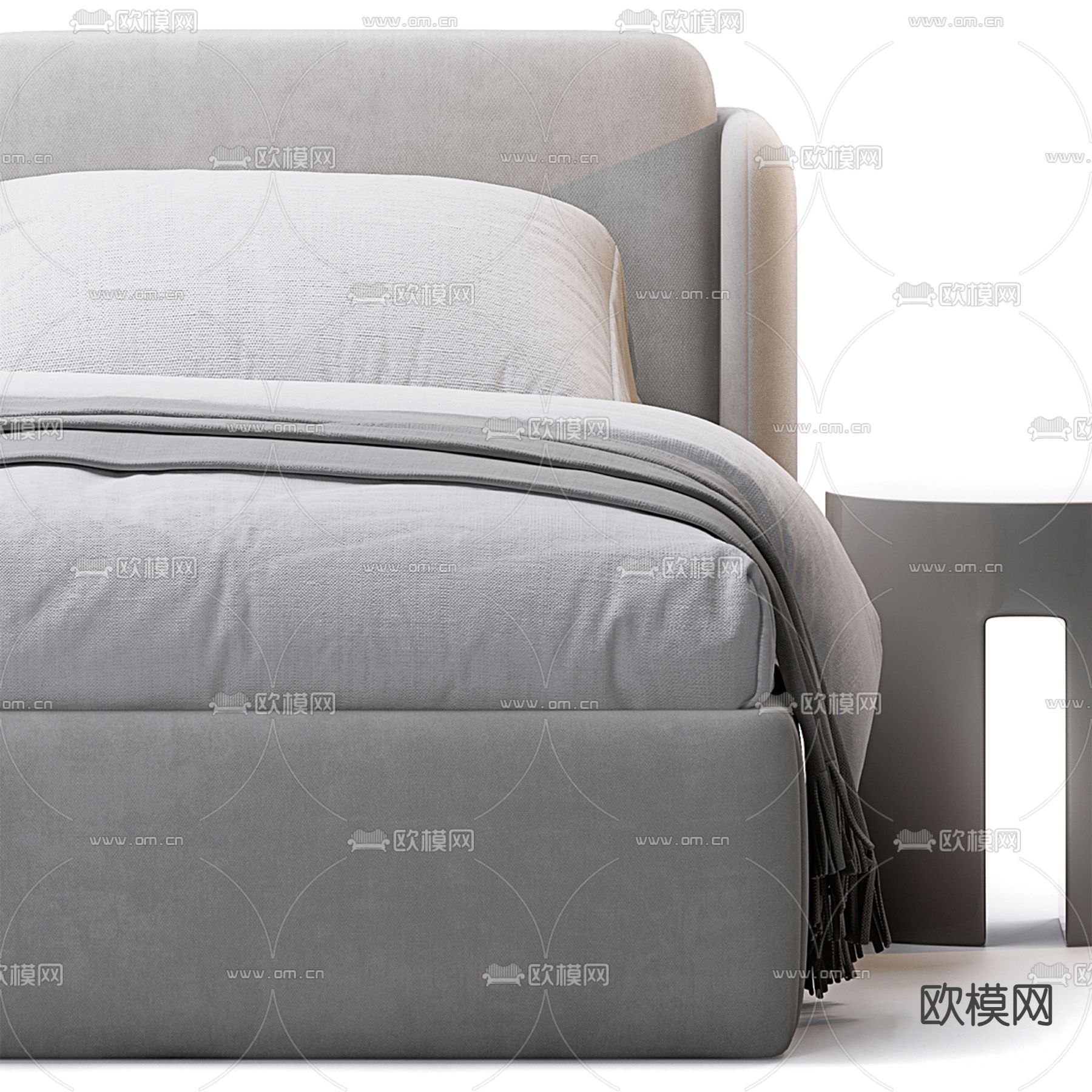 Meridiani 双人床3d模型下载（渲染图2）