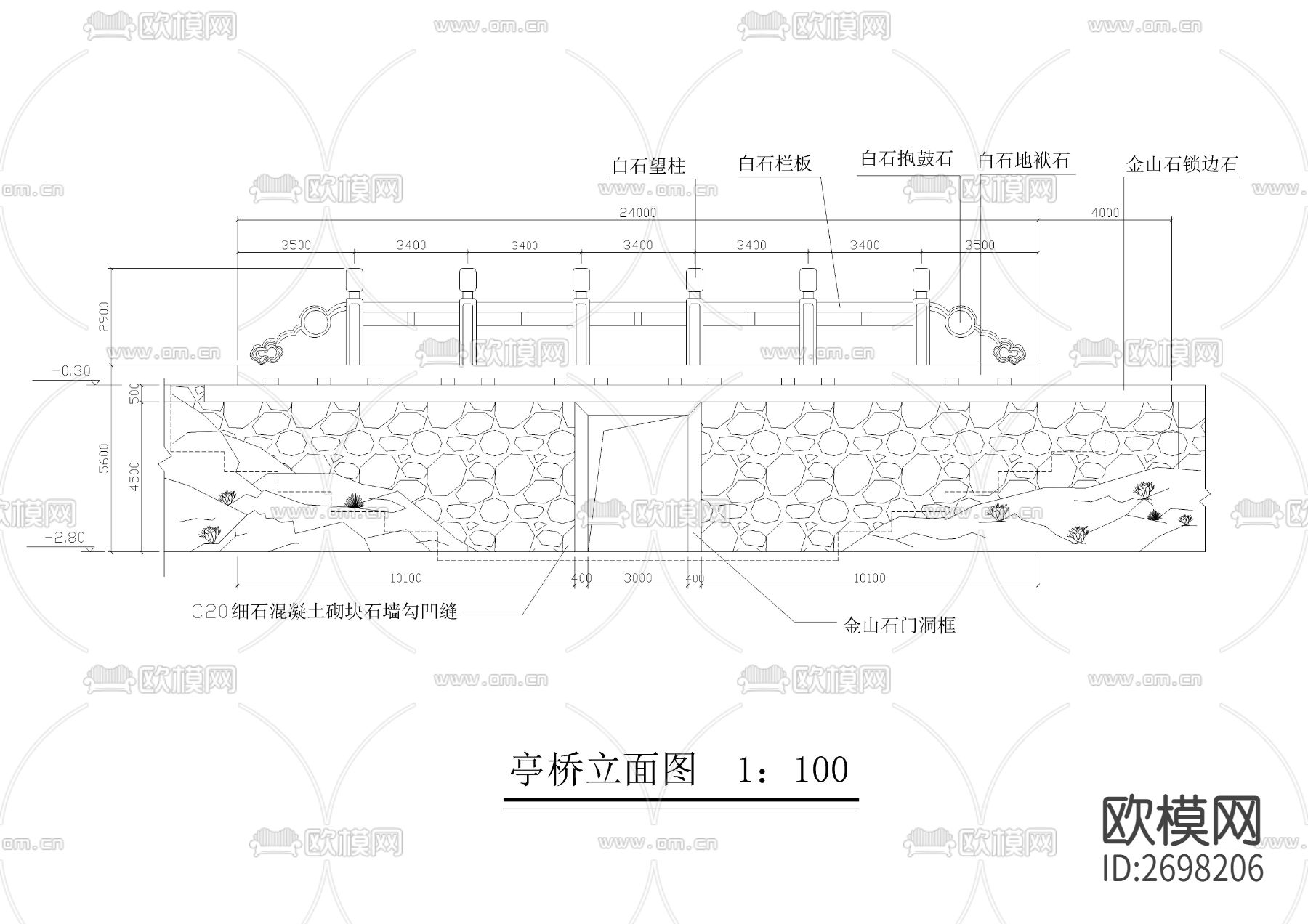 多种园林古建及小品节点大样下载（渲染图9）