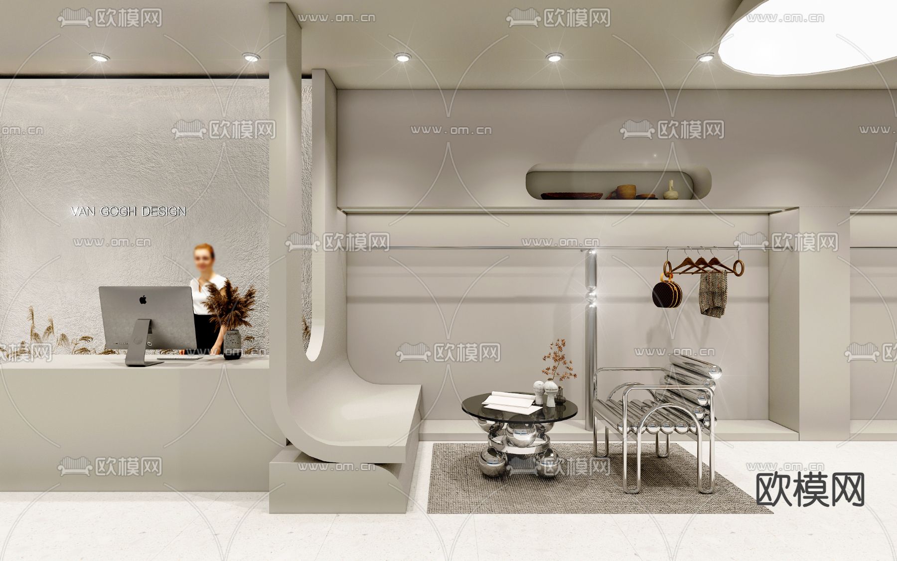 服装店 女装店3d模型下载（渲染图2）