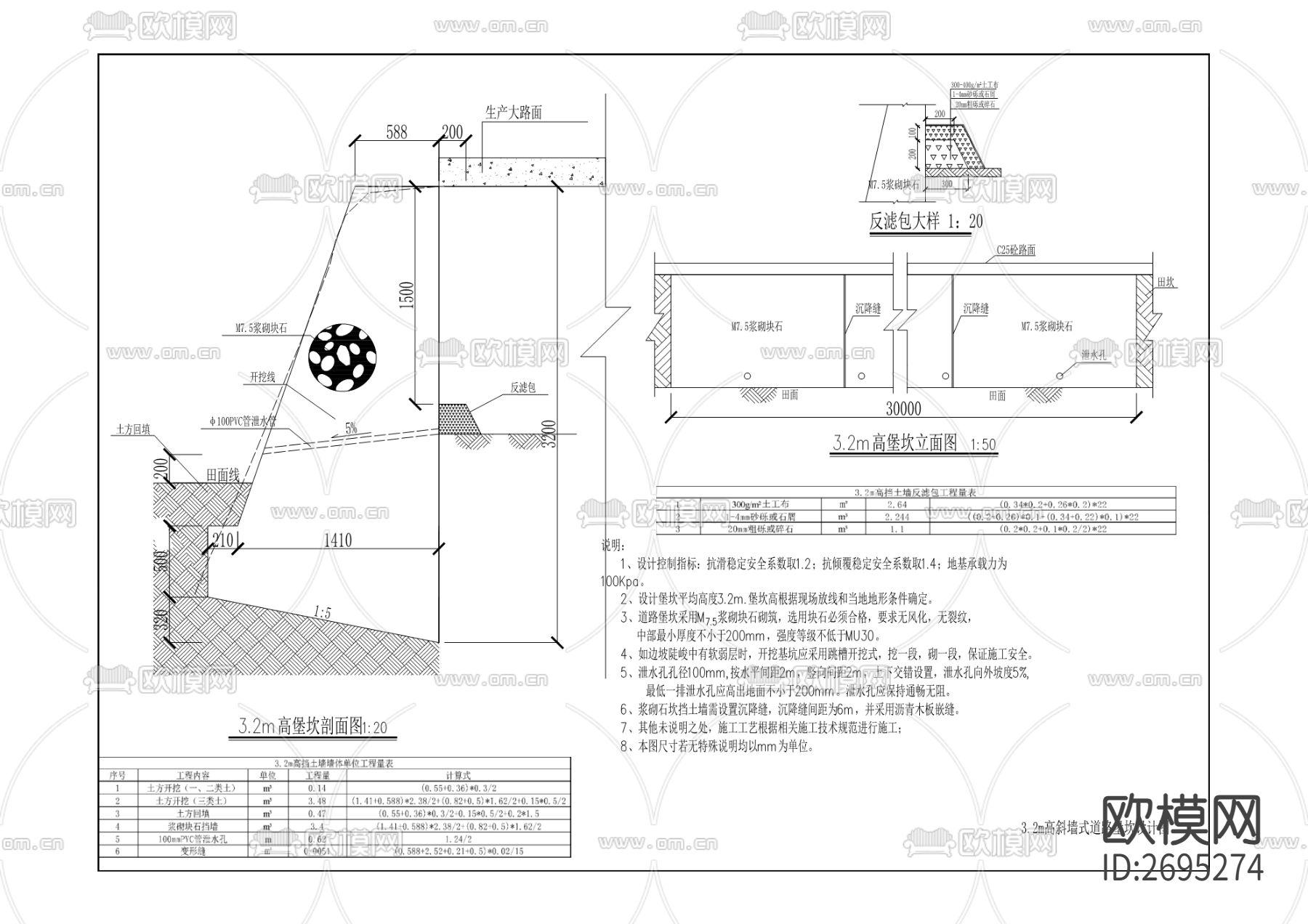 土地整治CAD施工图下载（渲染图8）