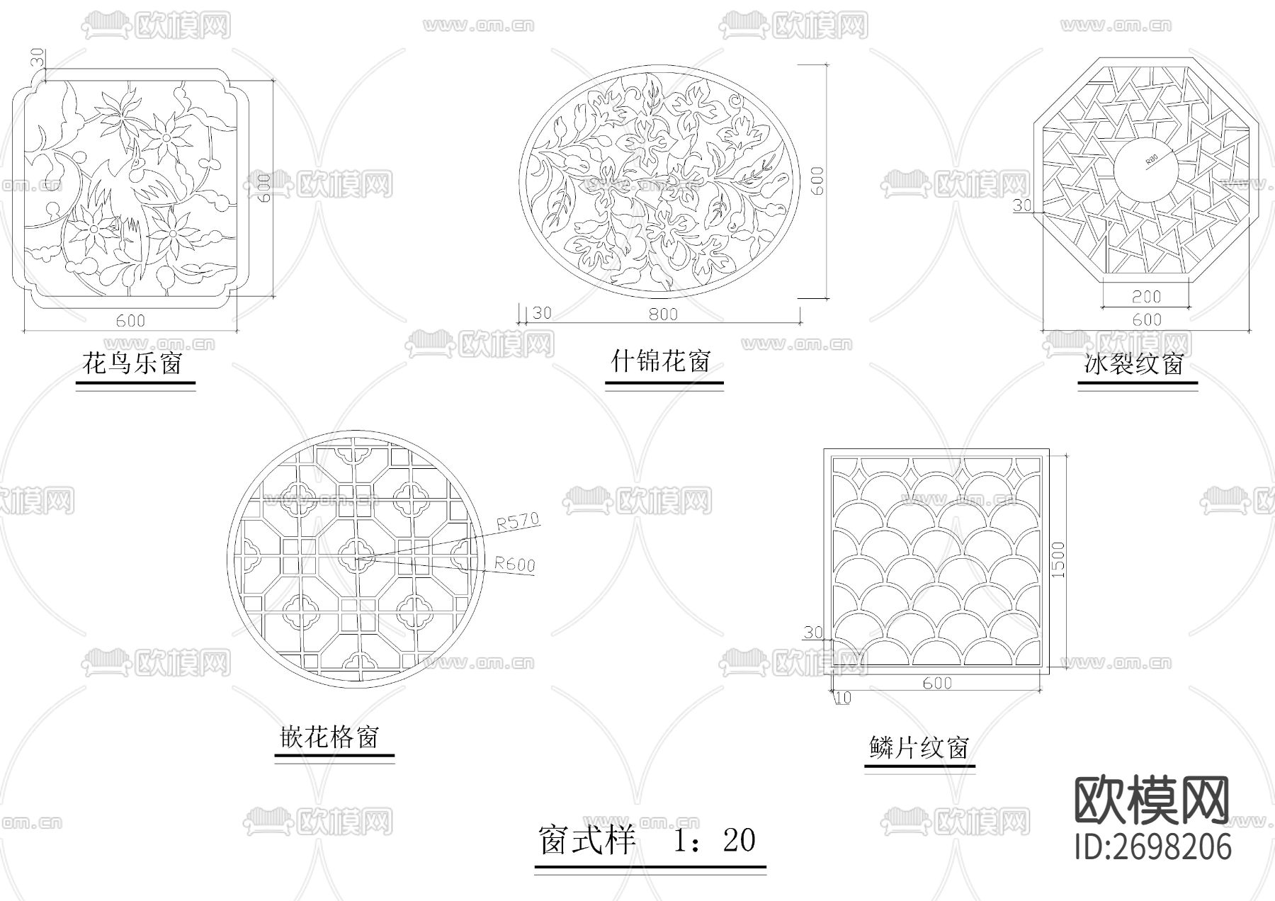 多种园林古建及小品节点大样下载（渲染图8）