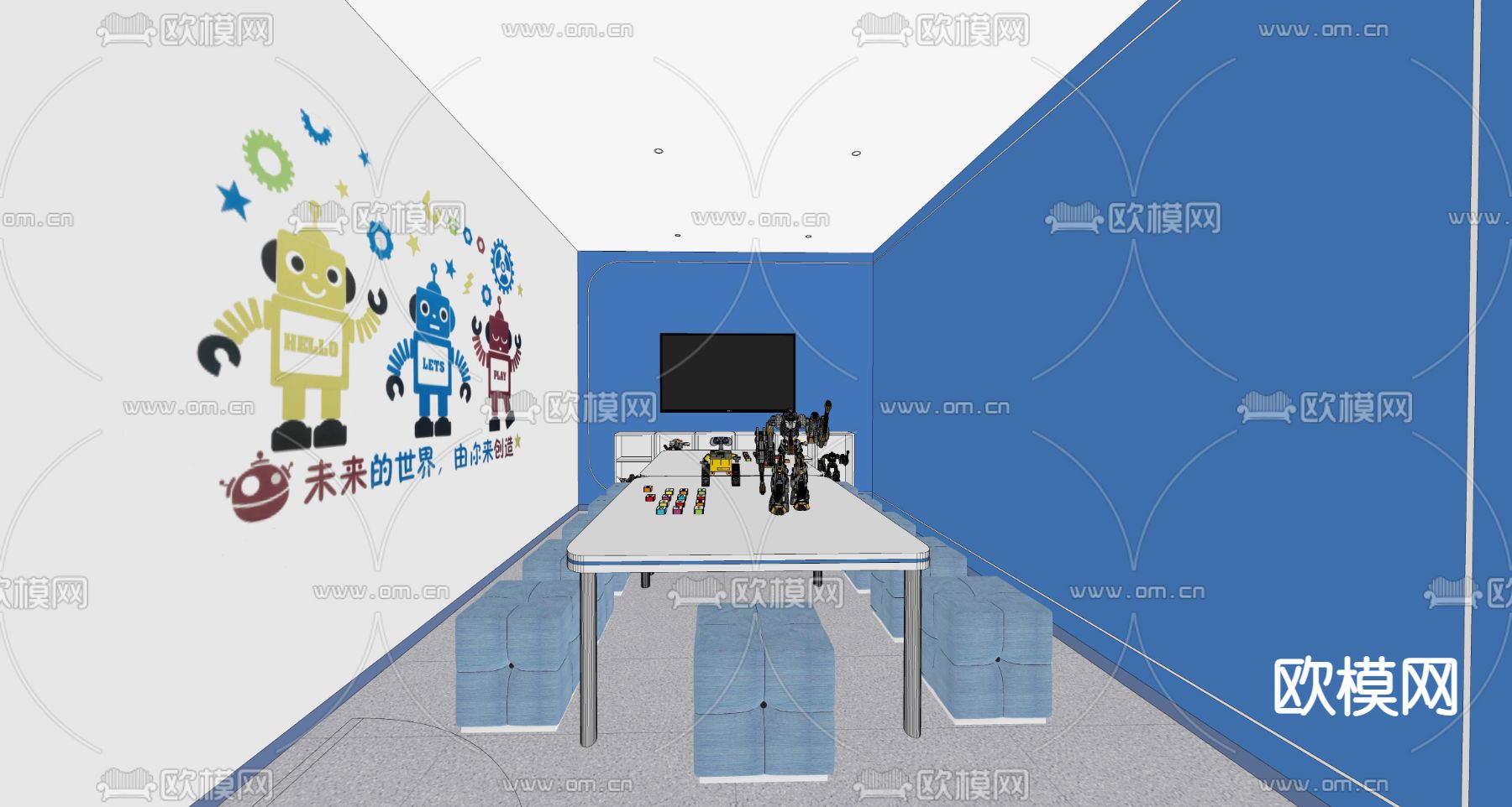 教育科技培训su模型下载（渲染图7）