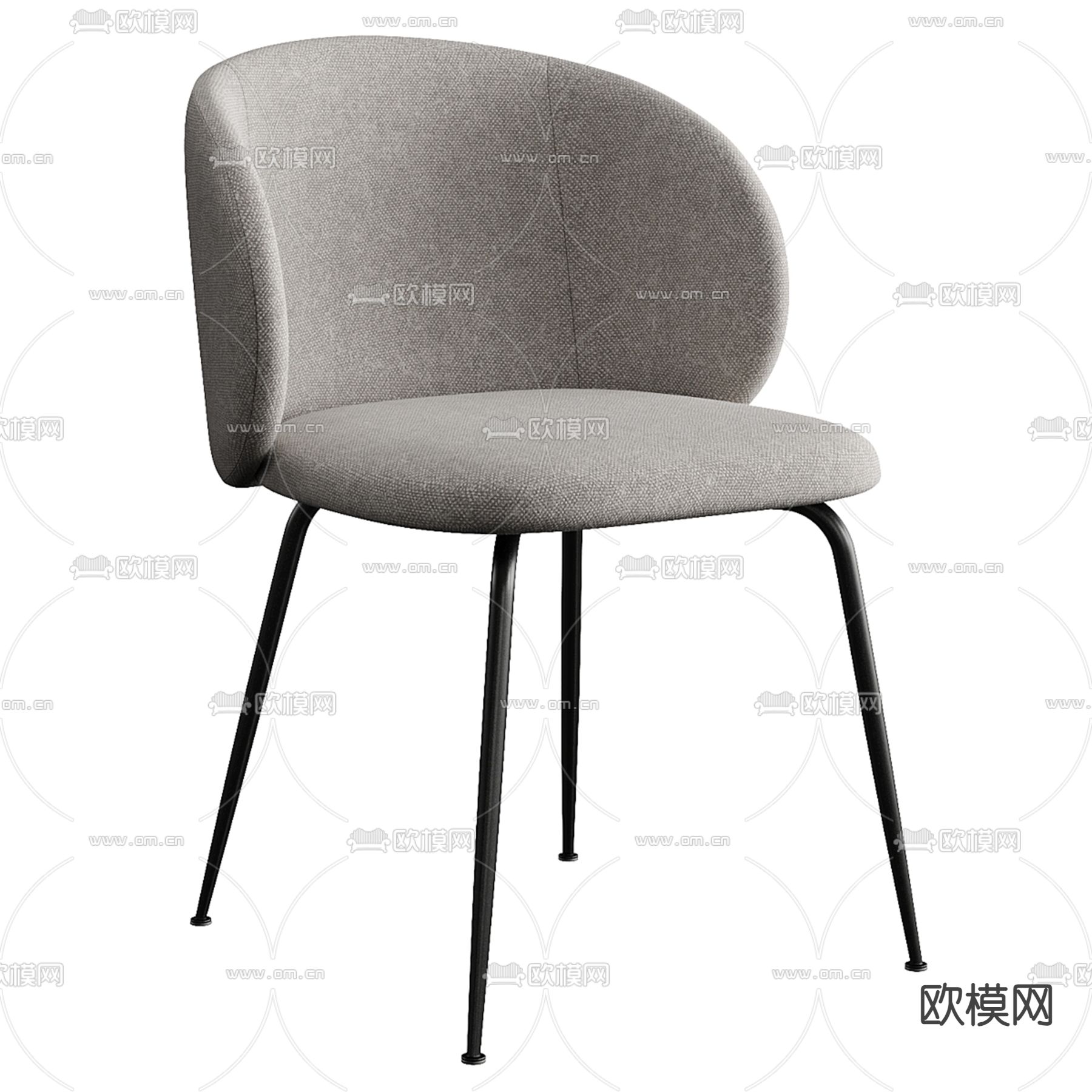 La Forma椅子 餐椅3d模型下载