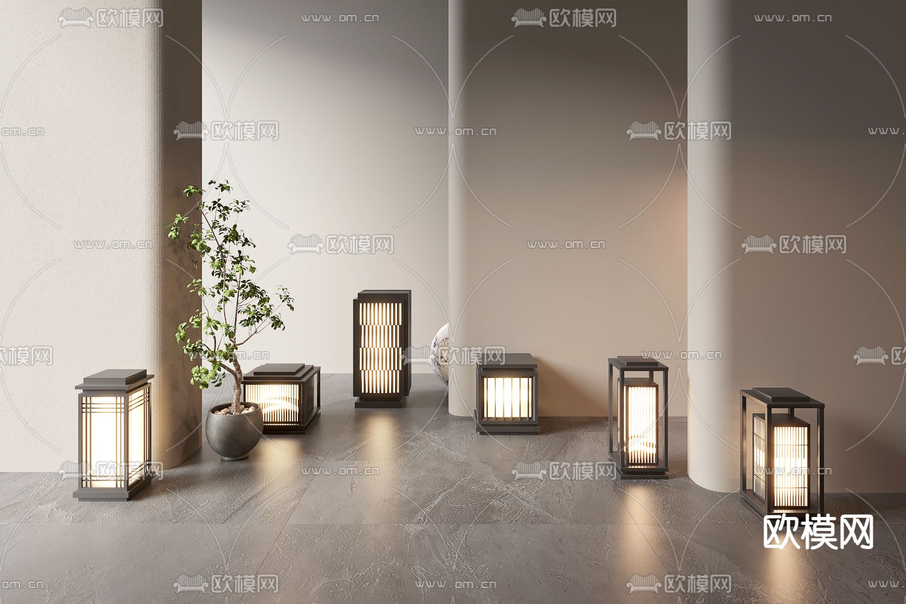 户外灯 景观灯 草坪灯 庭院灯3d模型下载