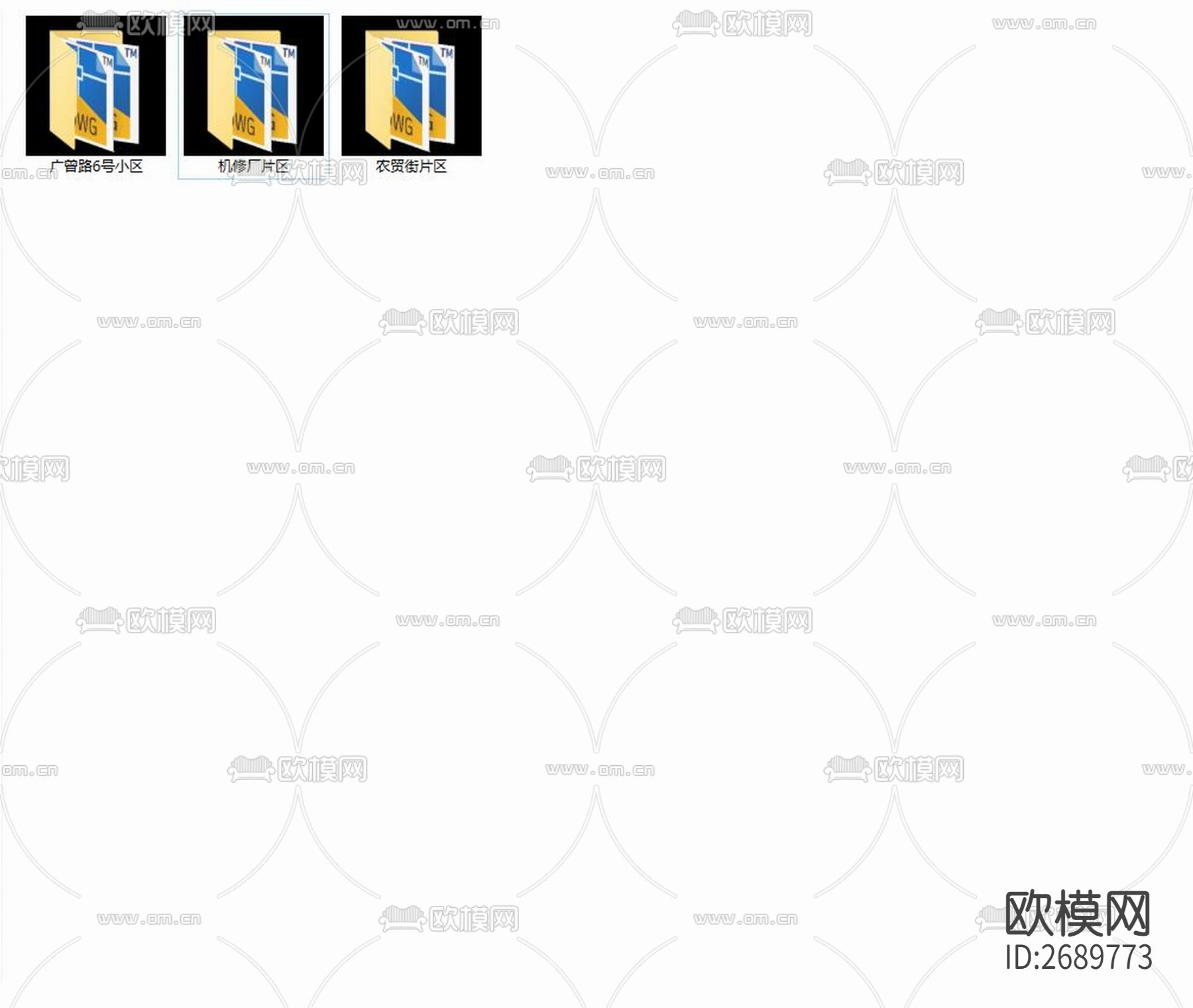 老旧小区cad施工图下载（渲染图2）