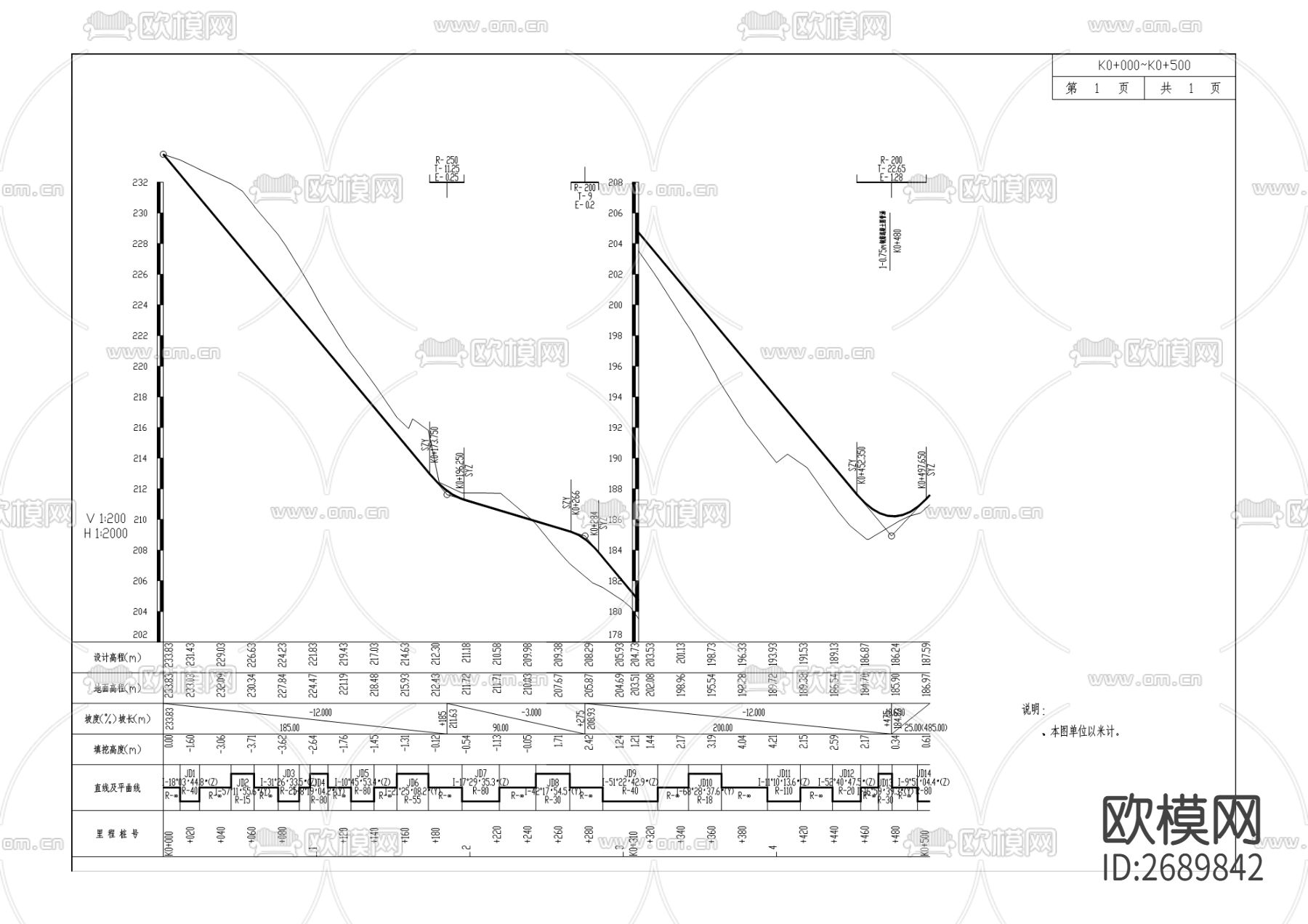 农村公路“白改黑”工程cad施工图下载（渲染图5）