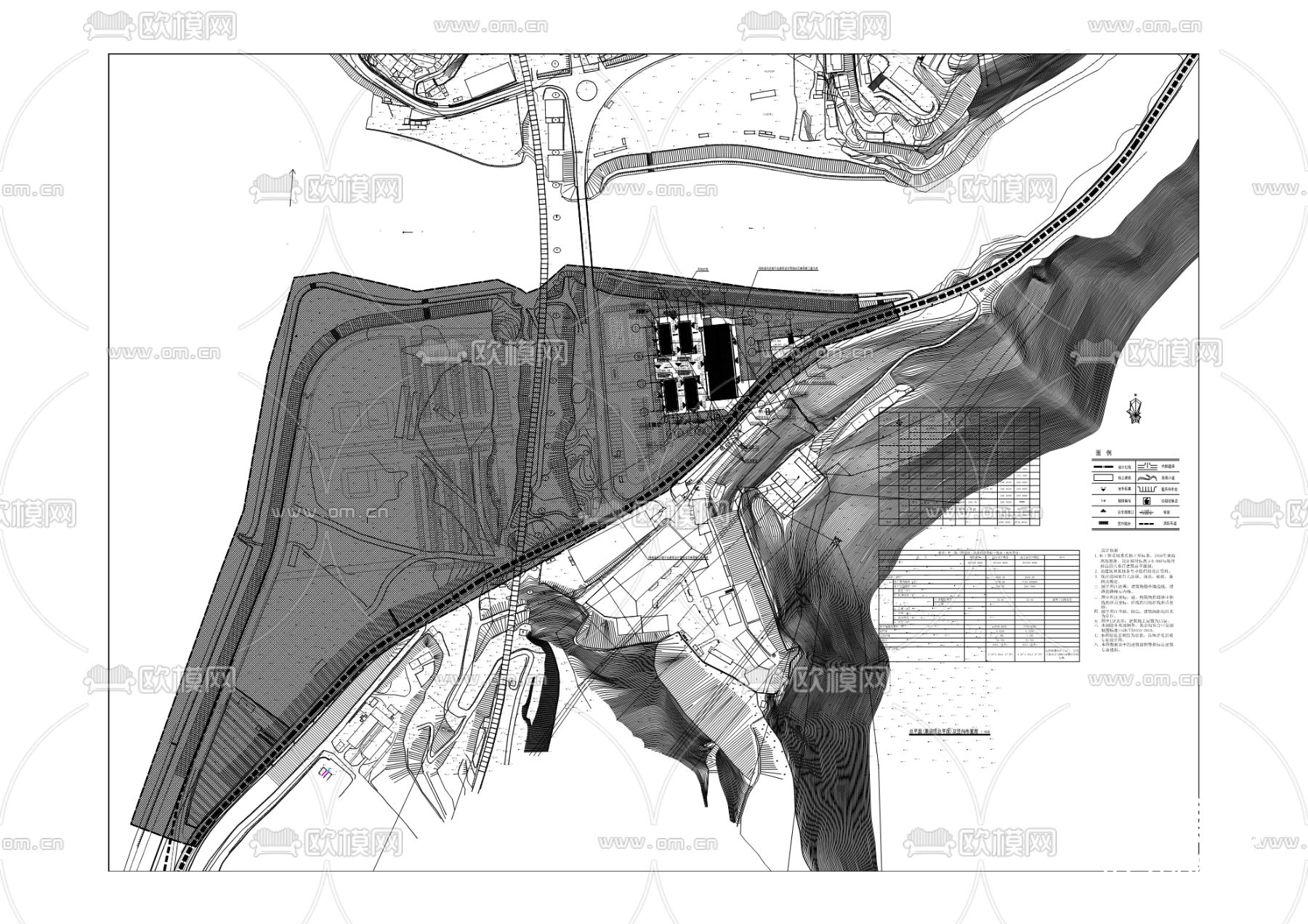 小区建筑cad施工图下载（渲染图2）