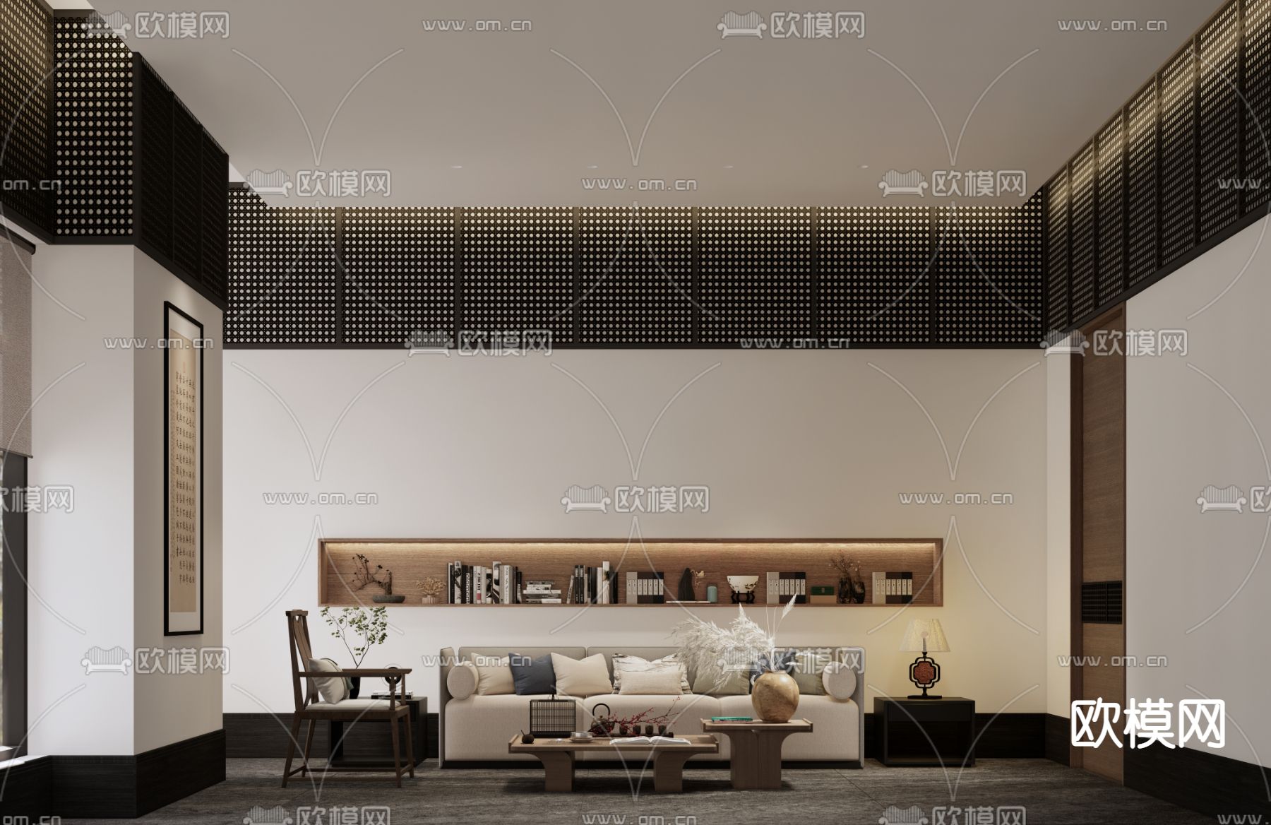 经理办公室su模型下载（渲染图4）