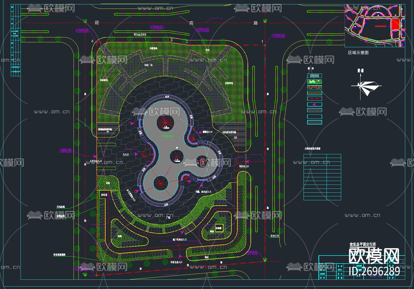 70套图书馆建筑设计CAD施工图下载（渲染图8）