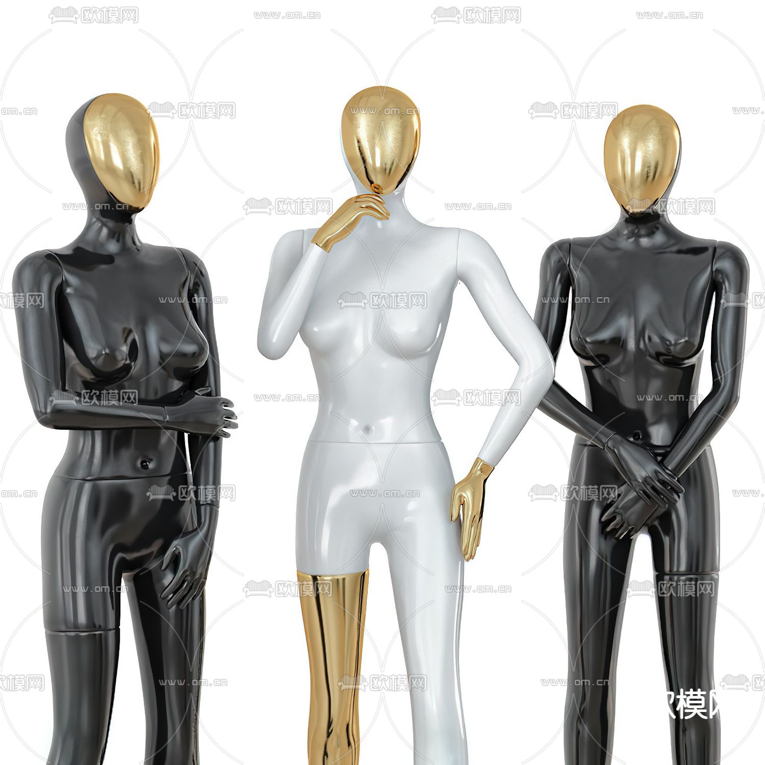 服装模特3d模型下载（渲染图4）