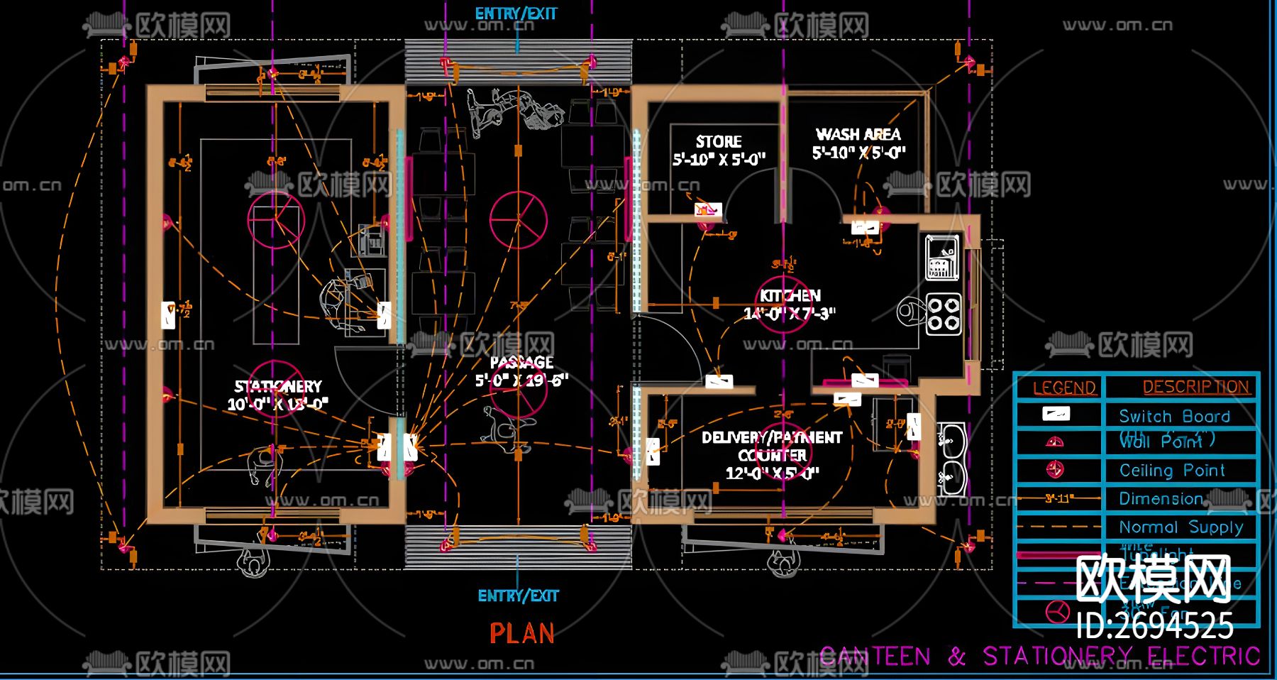 活动板房cad施工图下载（渲染图2）