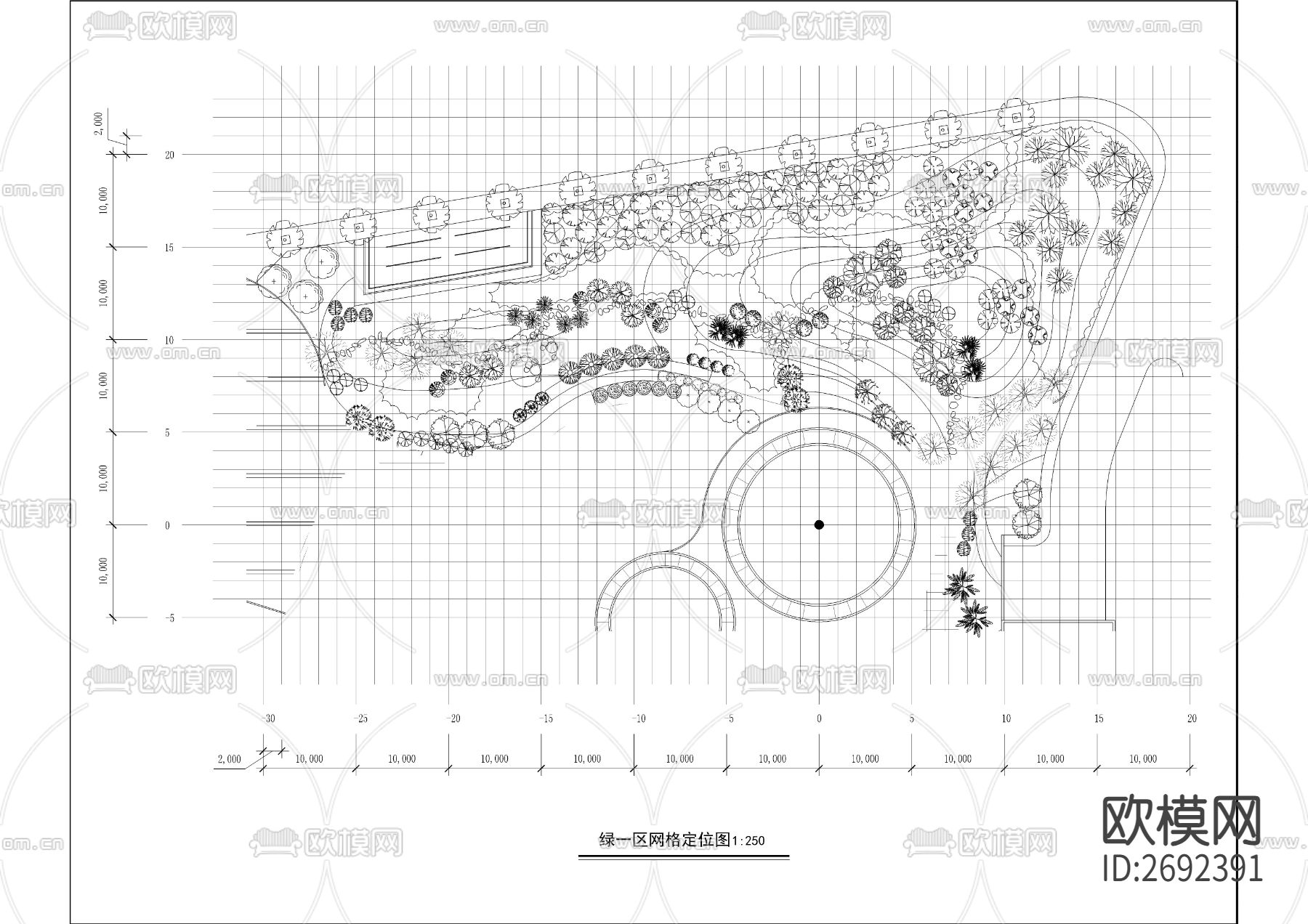 广场景观CAD施工图下载（渲染图8）