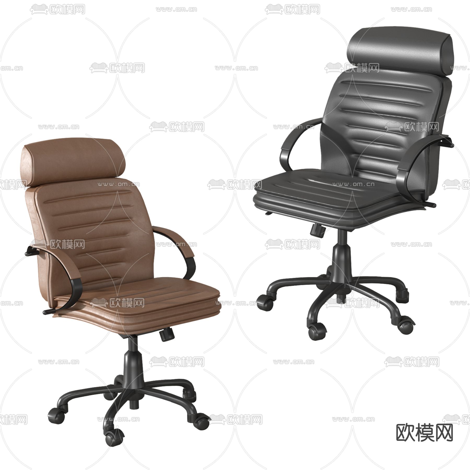 办公椅 大班椅 老板椅3d模型下载