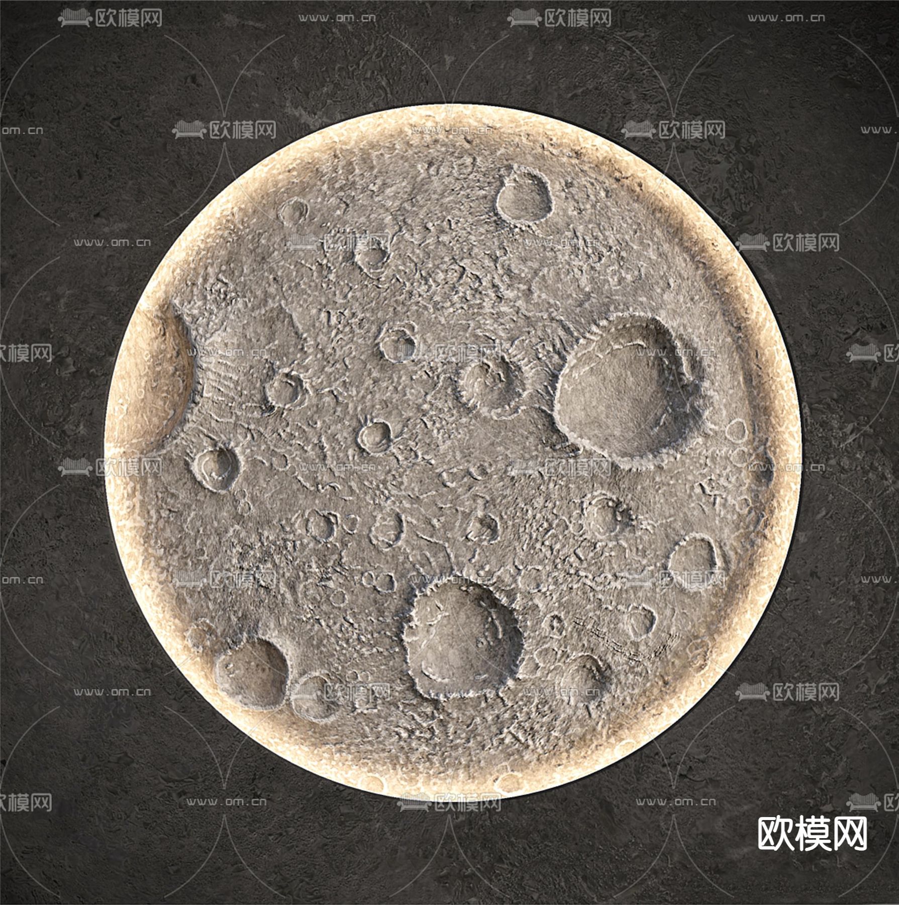 壁灯 月球灯3d模型下载