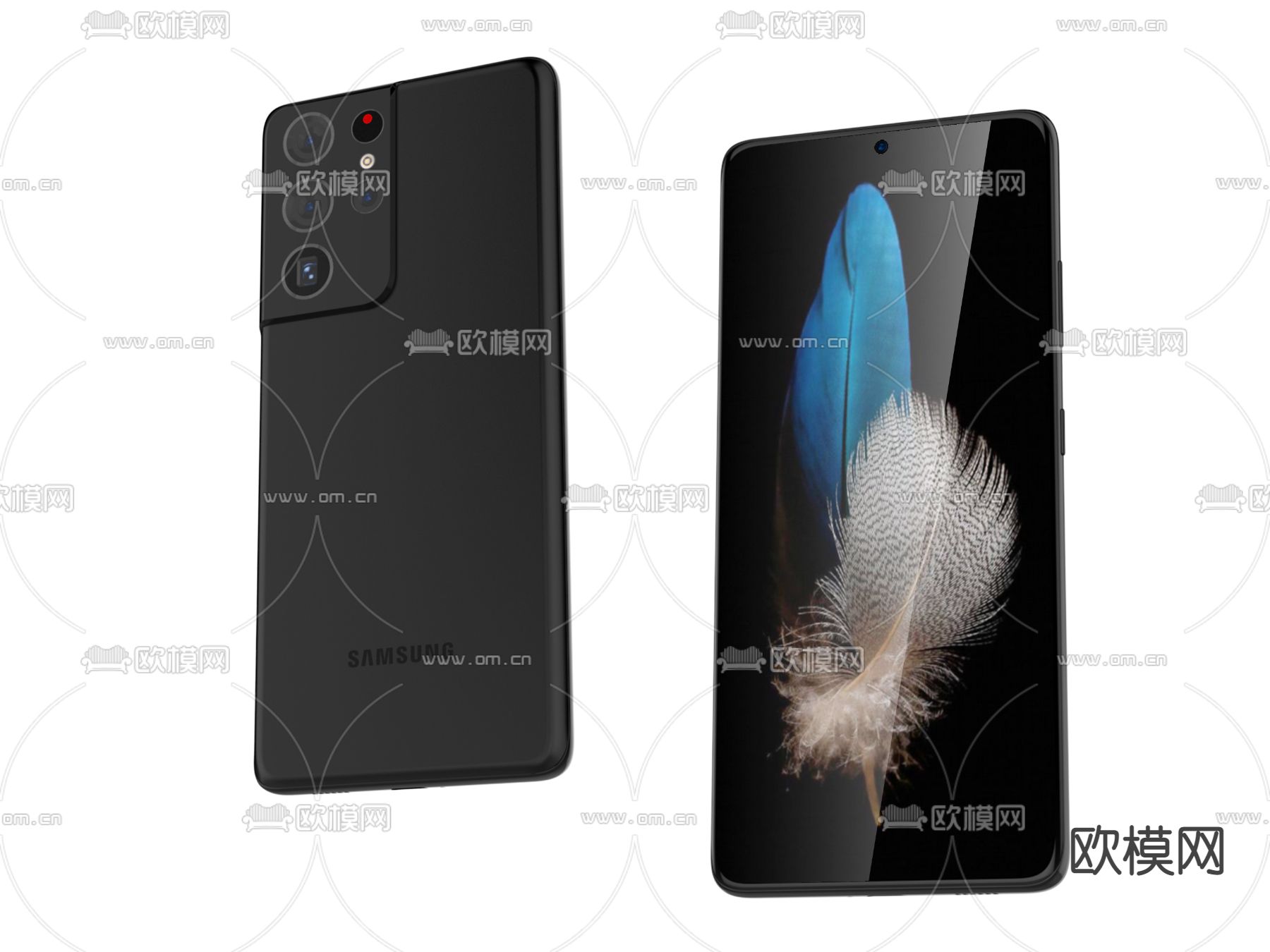 三星手机su模型下载（渲染图1）