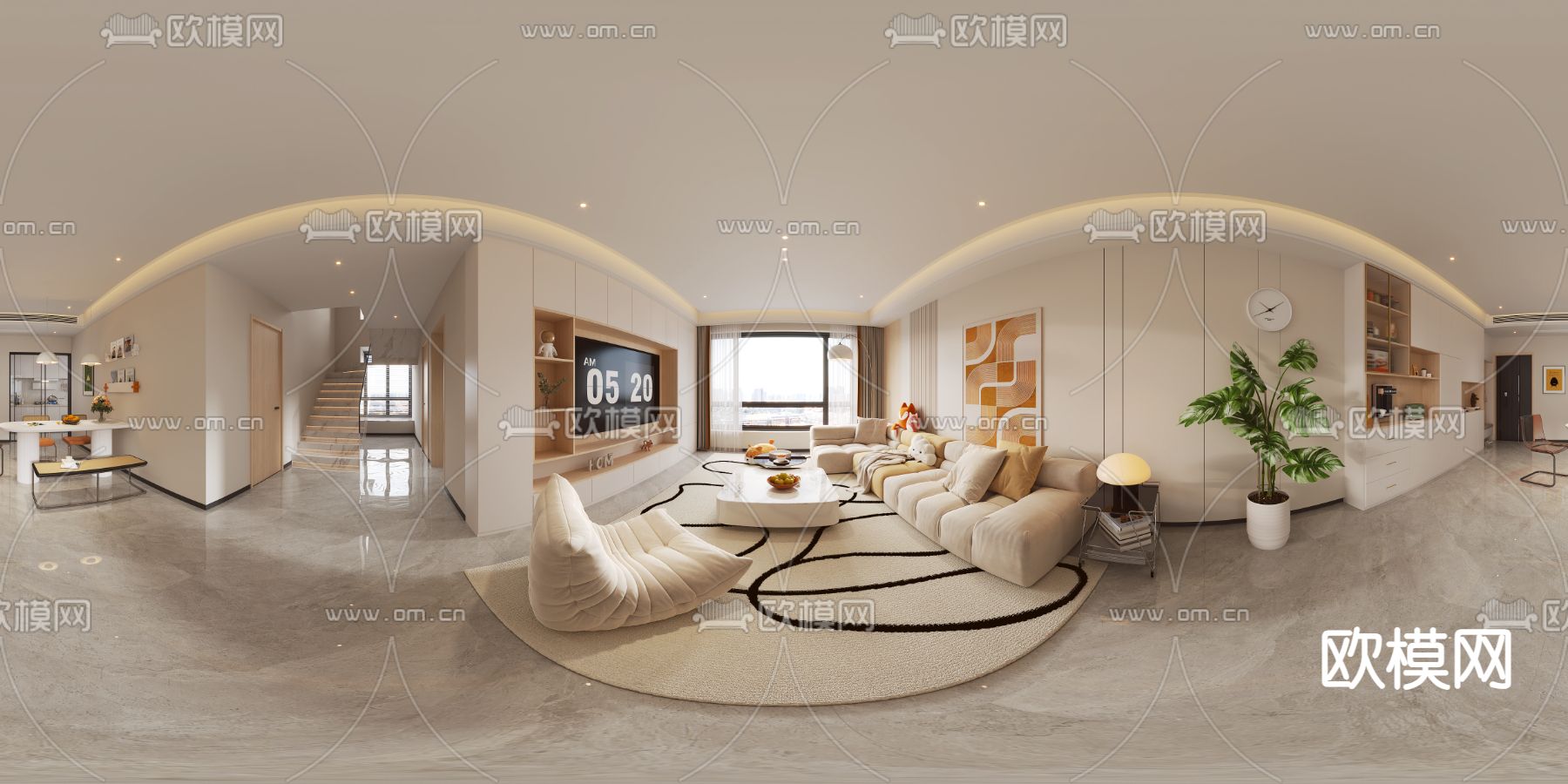 奶油客餐厅vrcr全景3d模型