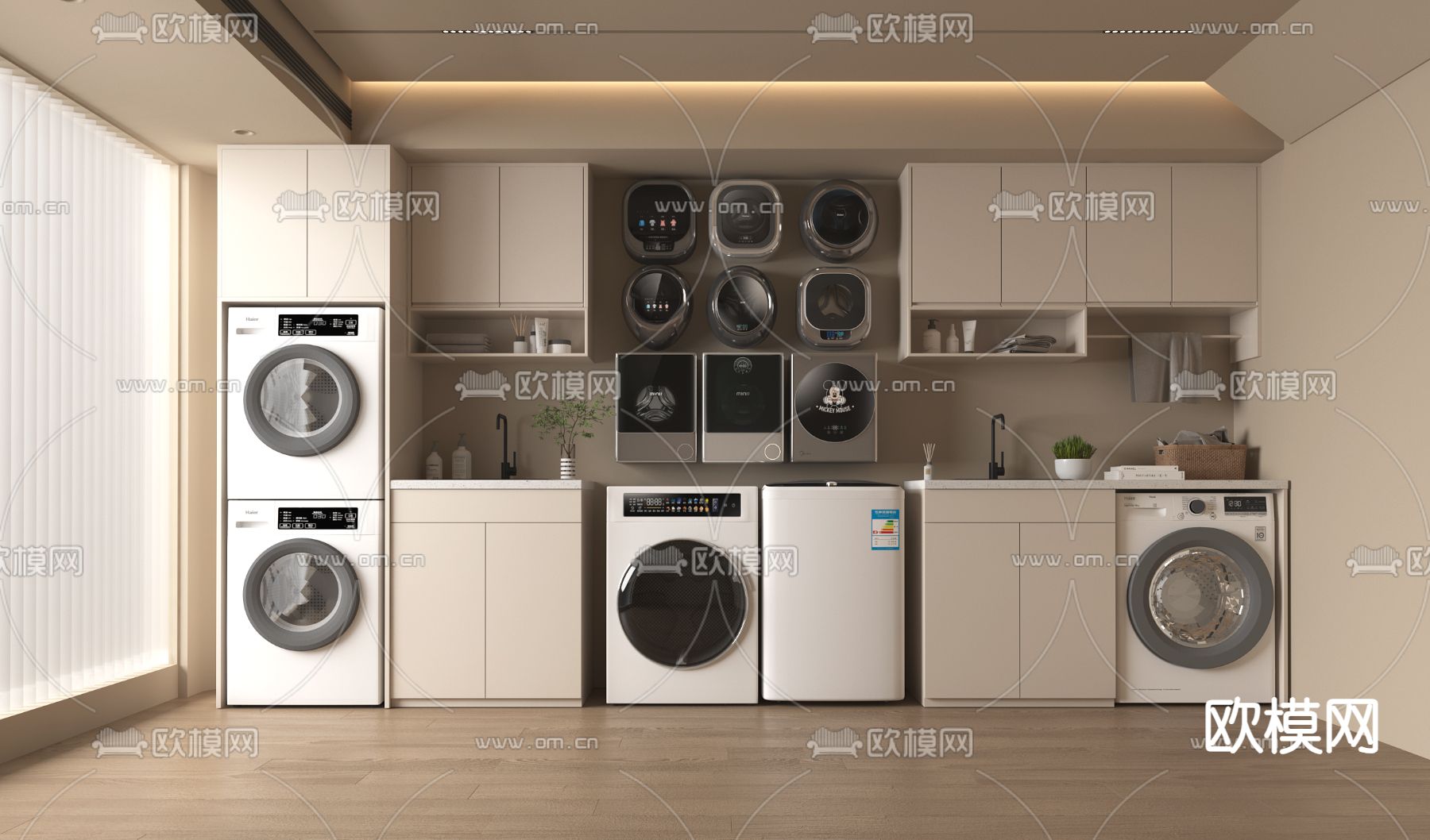 壁挂洗衣机 烘干机3d模型下载