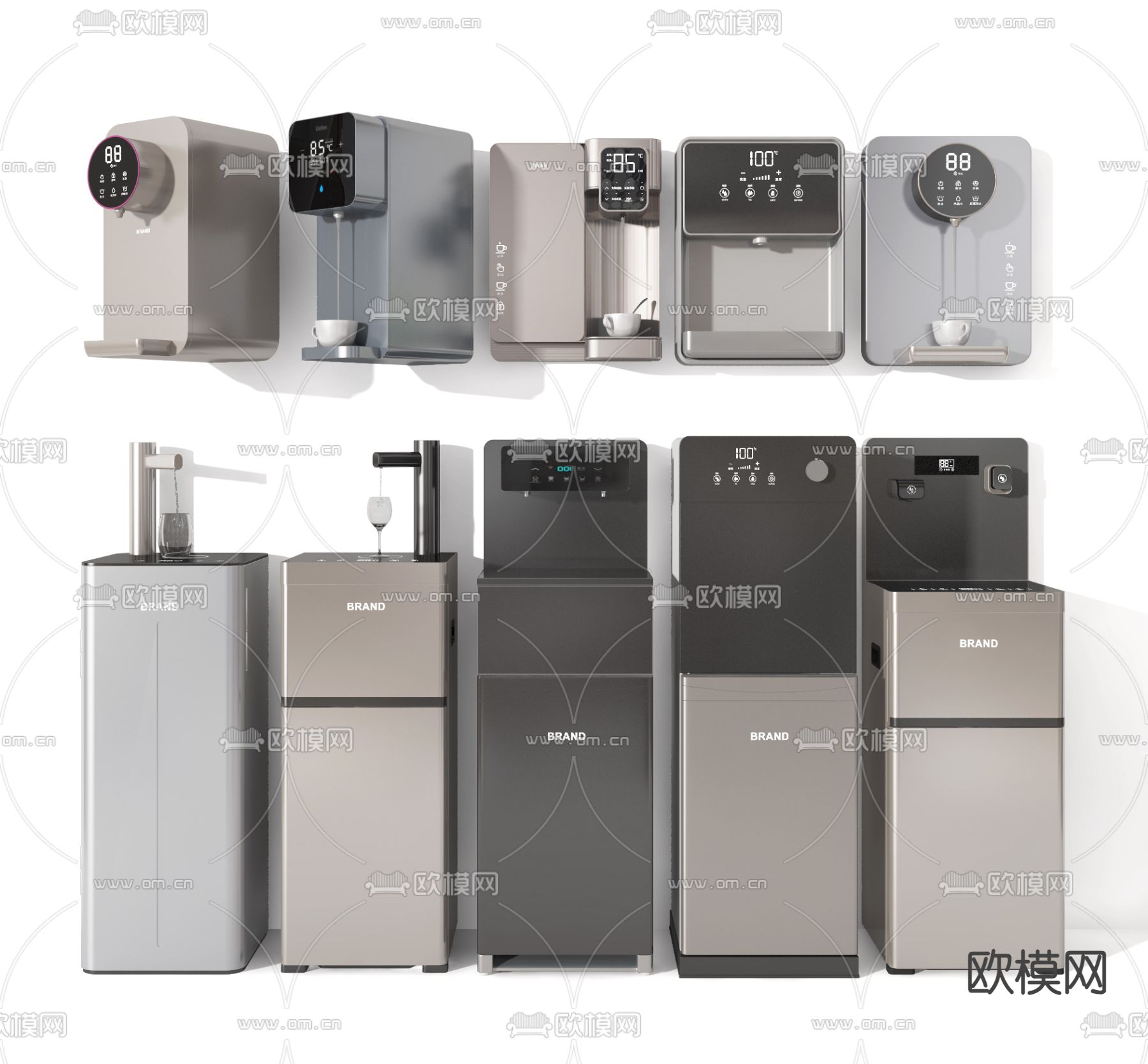 饮水机 净水器 咖啡机3d模型下载