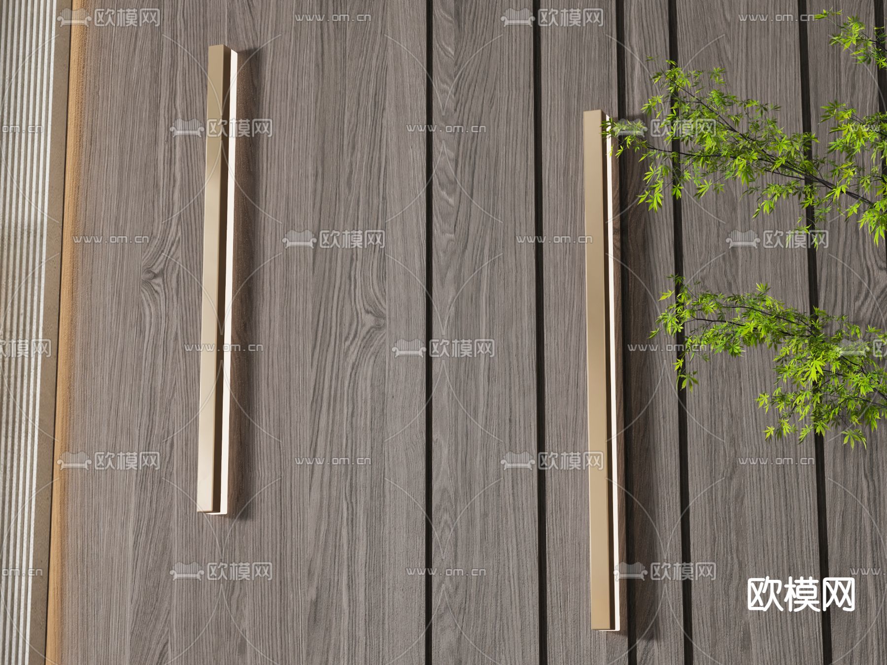 条形壁灯3d模型下载