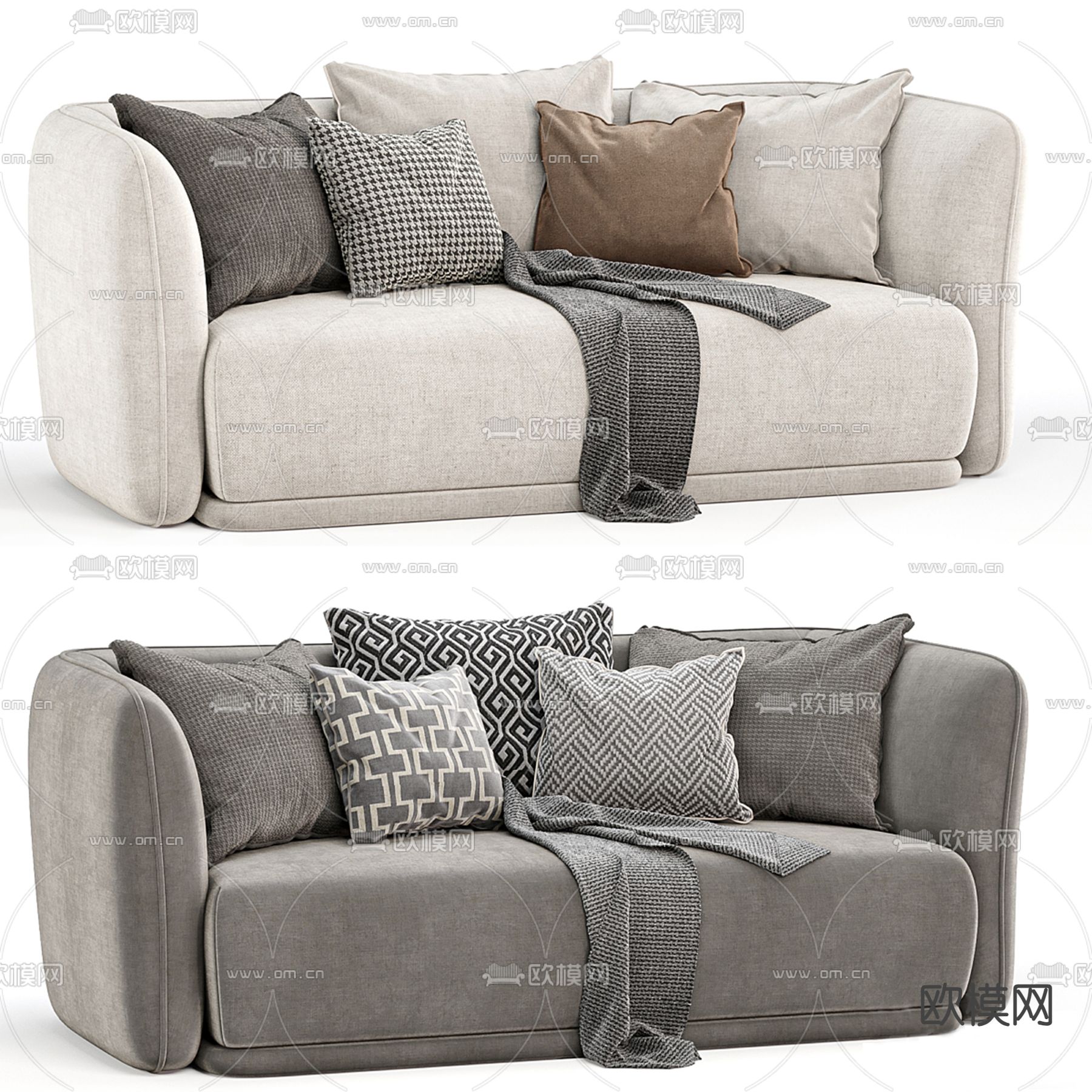 Bolzan 双人沙发3d模型下载