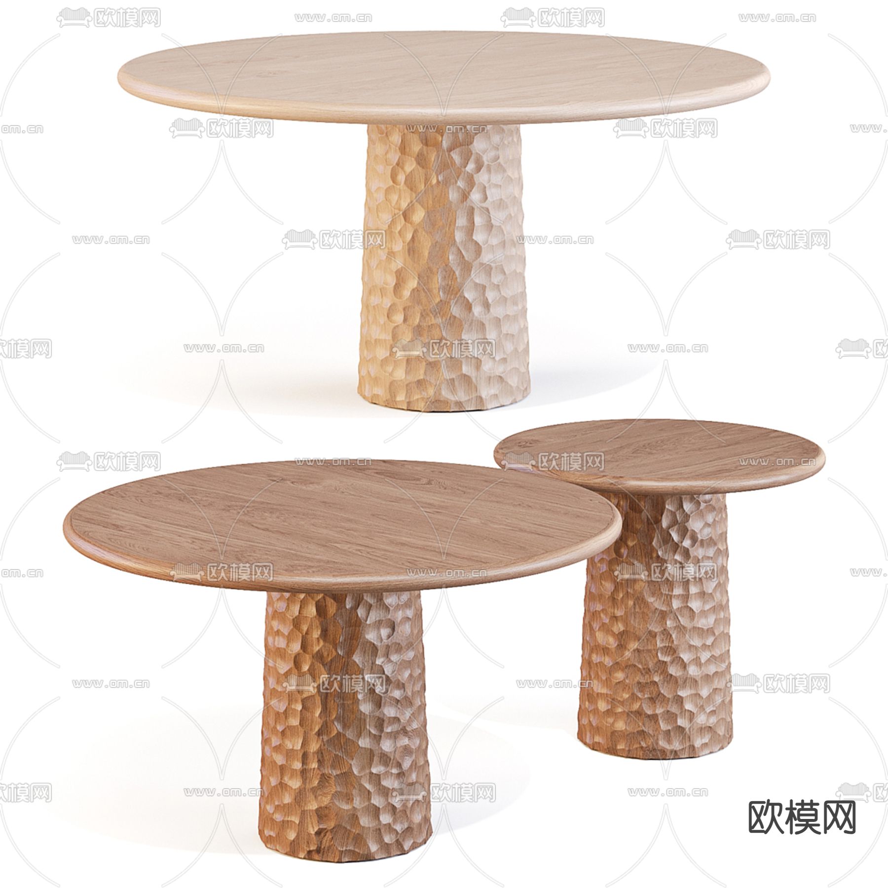 北欧茶几3d模型下载（渲染图3）