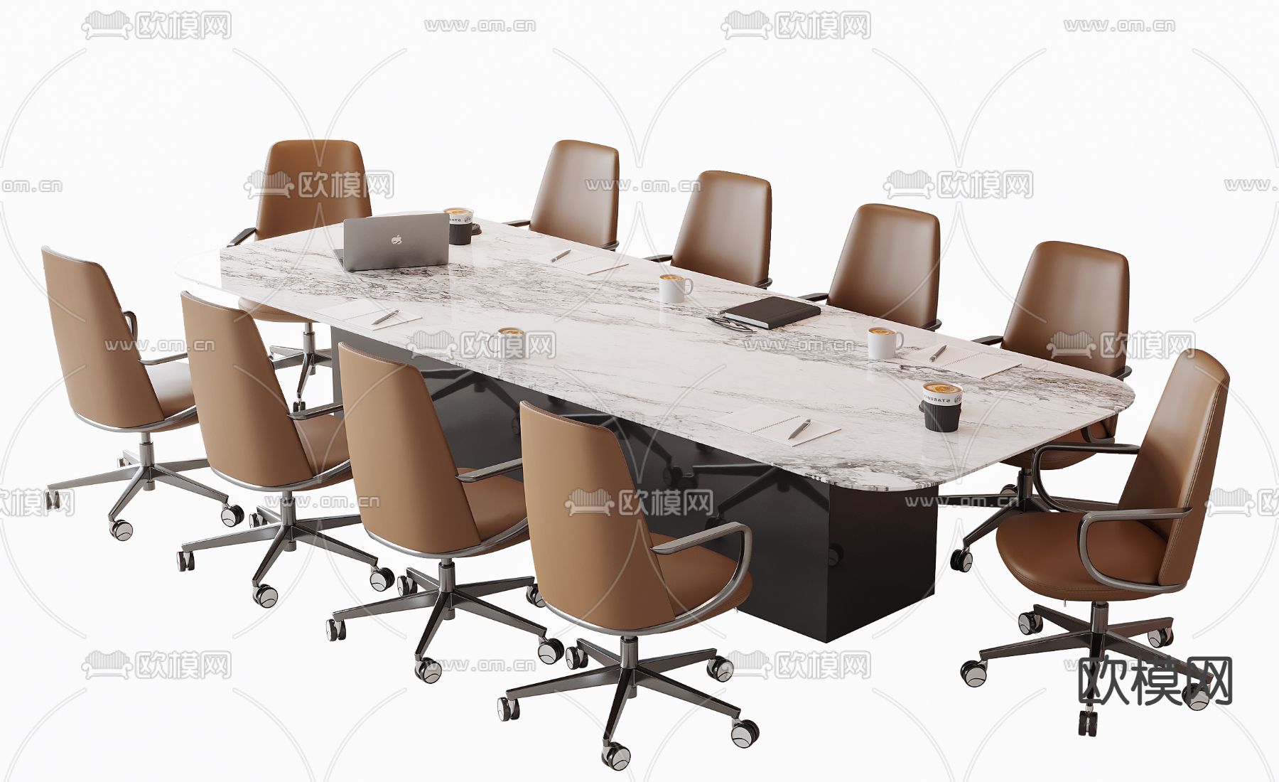 会议桌 会议台3d模型下载_ID14139955_3dmax免费模型-欧模网