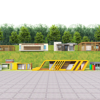  新中式公共厕所su模型 