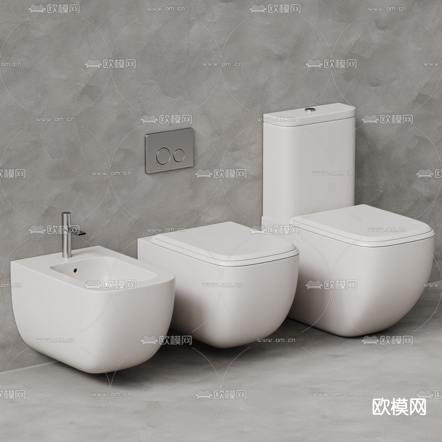 马桶 坐便器 洁具3d模型下载