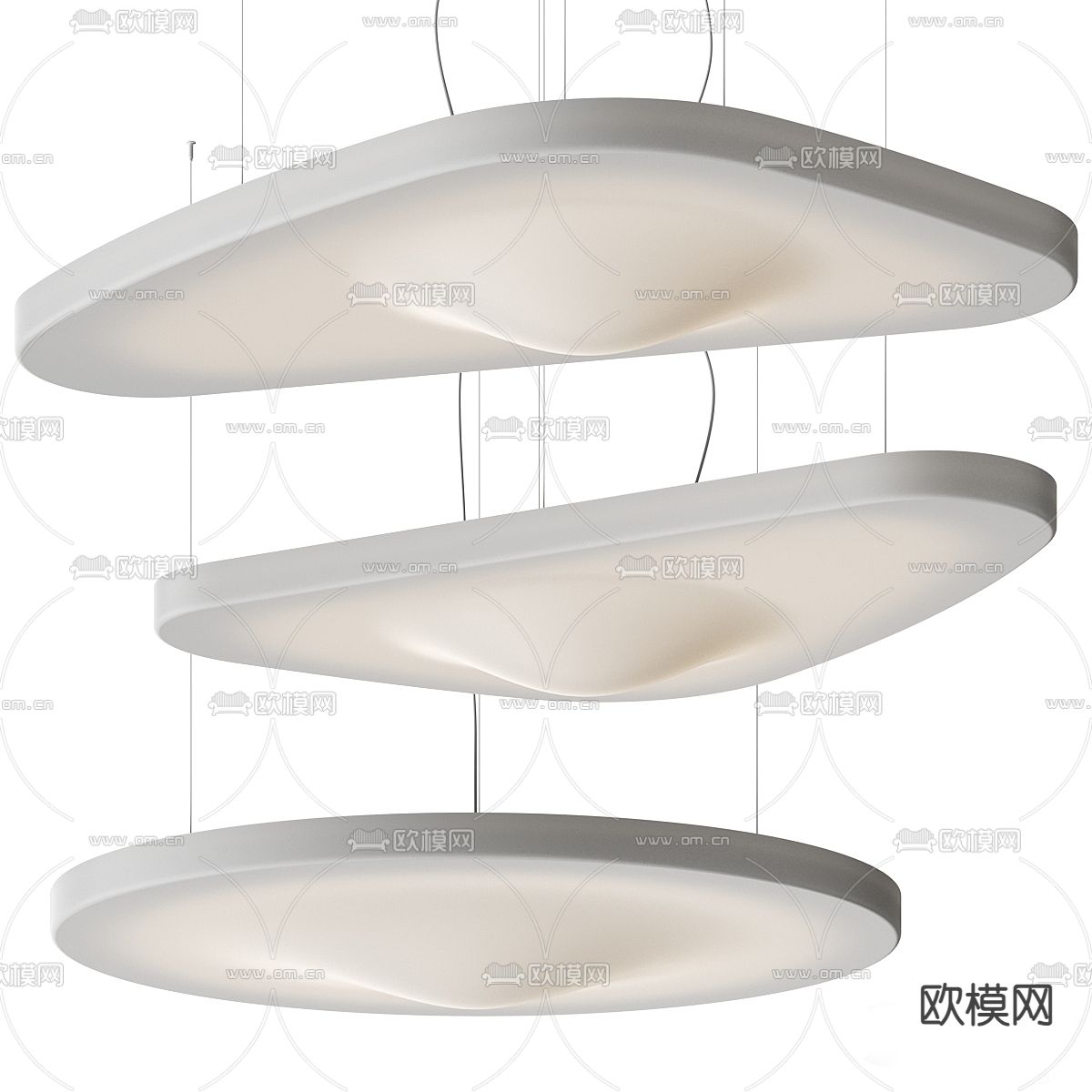 多层吊灯 餐厅吊灯3d模型下载（渲染图1）